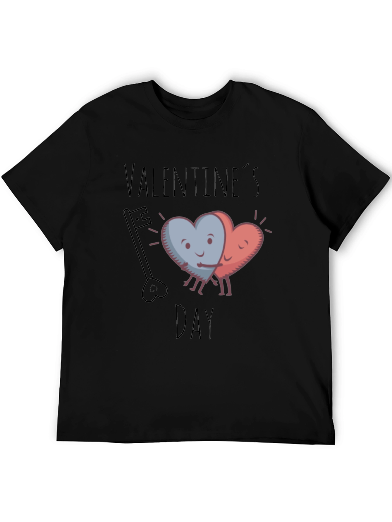 Valentines Day Heart Hug Graphic Tee