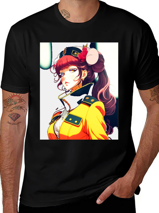 Anime Character Black T-Shirt