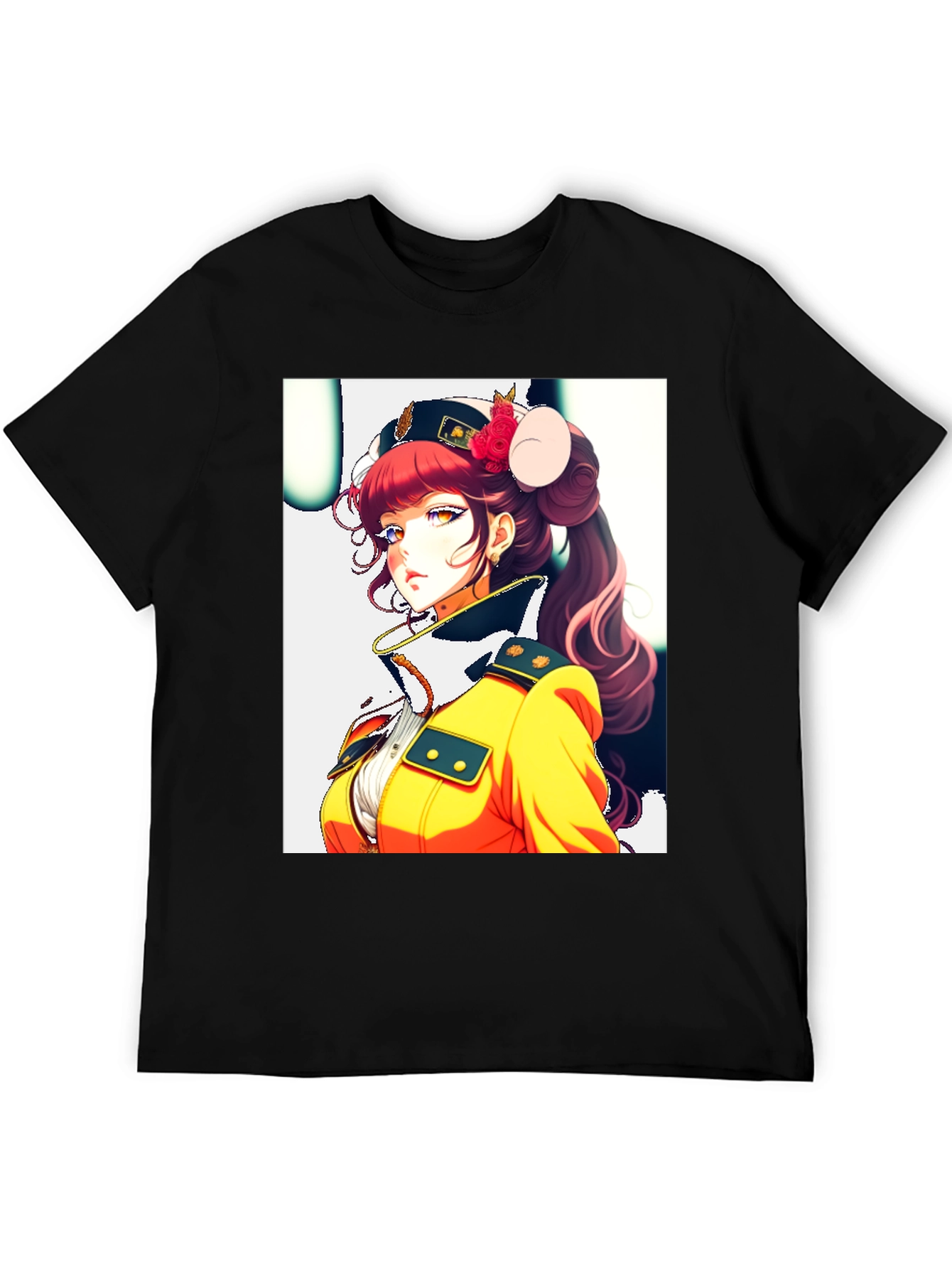 Anime Character Black T-Shirt