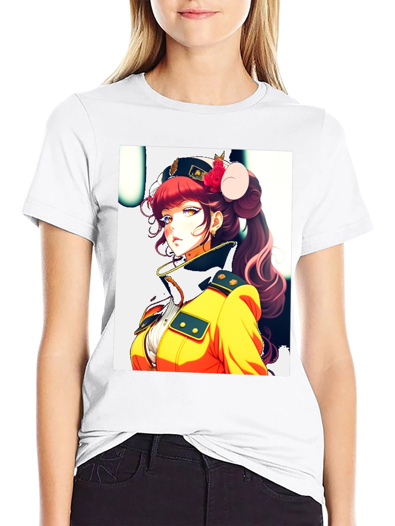 Anime Character Black T-Shirt