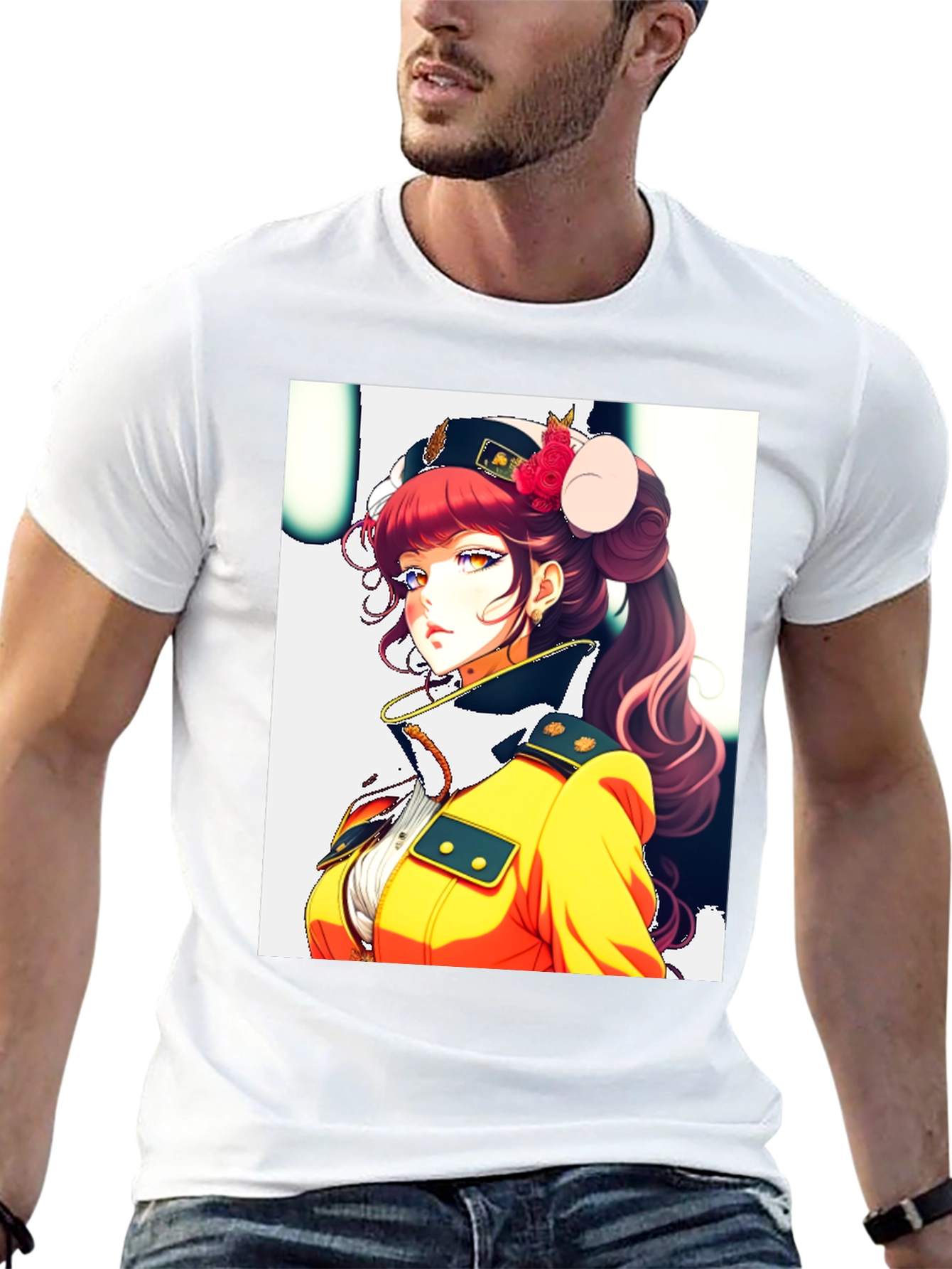 Anime Character Black T-Shirt