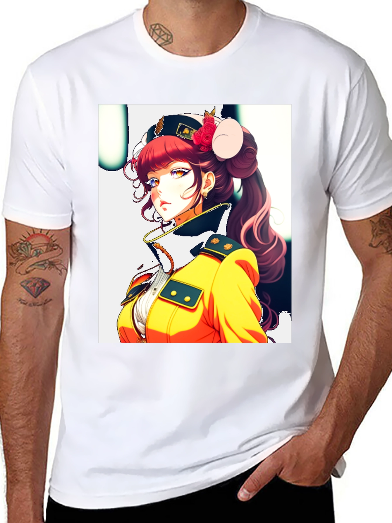 Anime Character Black T-Shirt
