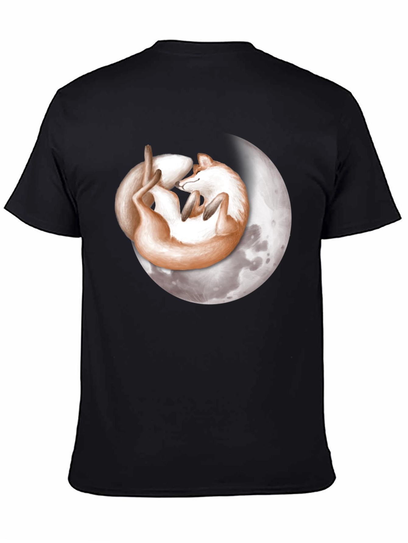 Dreamy Fox Moon Graphic T-Shirt