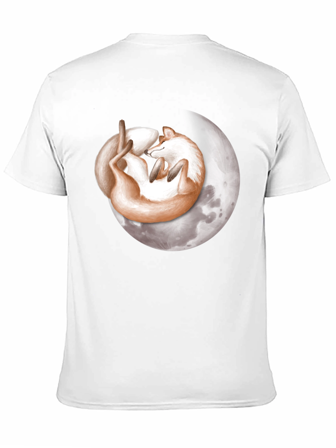 Dreamy Fox Moon Graphic T-Shirt
