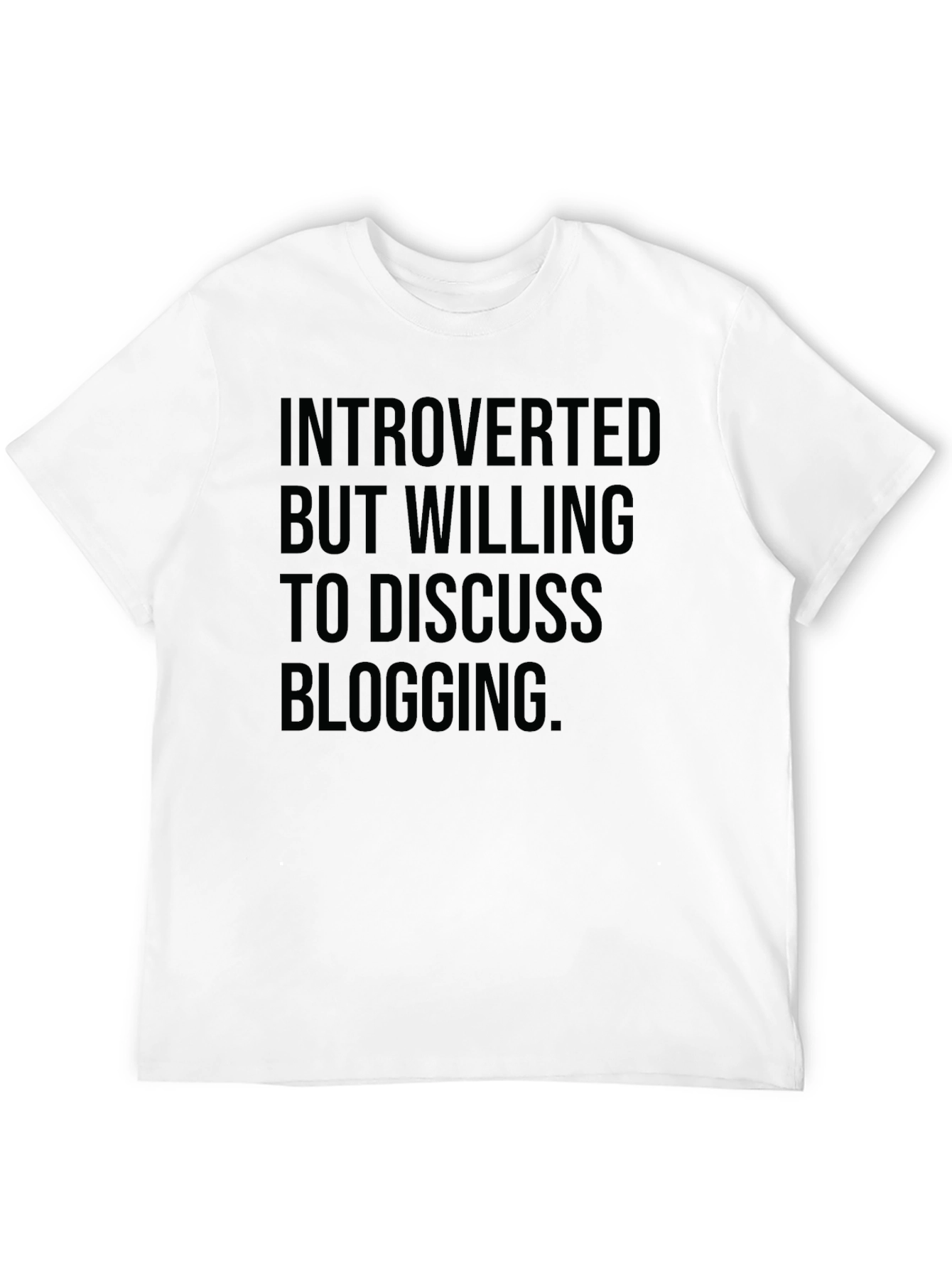 Introverted Blogging T-Shirt - Soft Cotton Tee