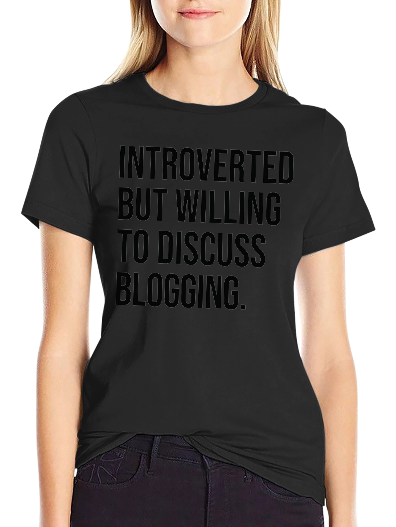 Introverted Blogging T-Shirt - Soft Cotton Tee