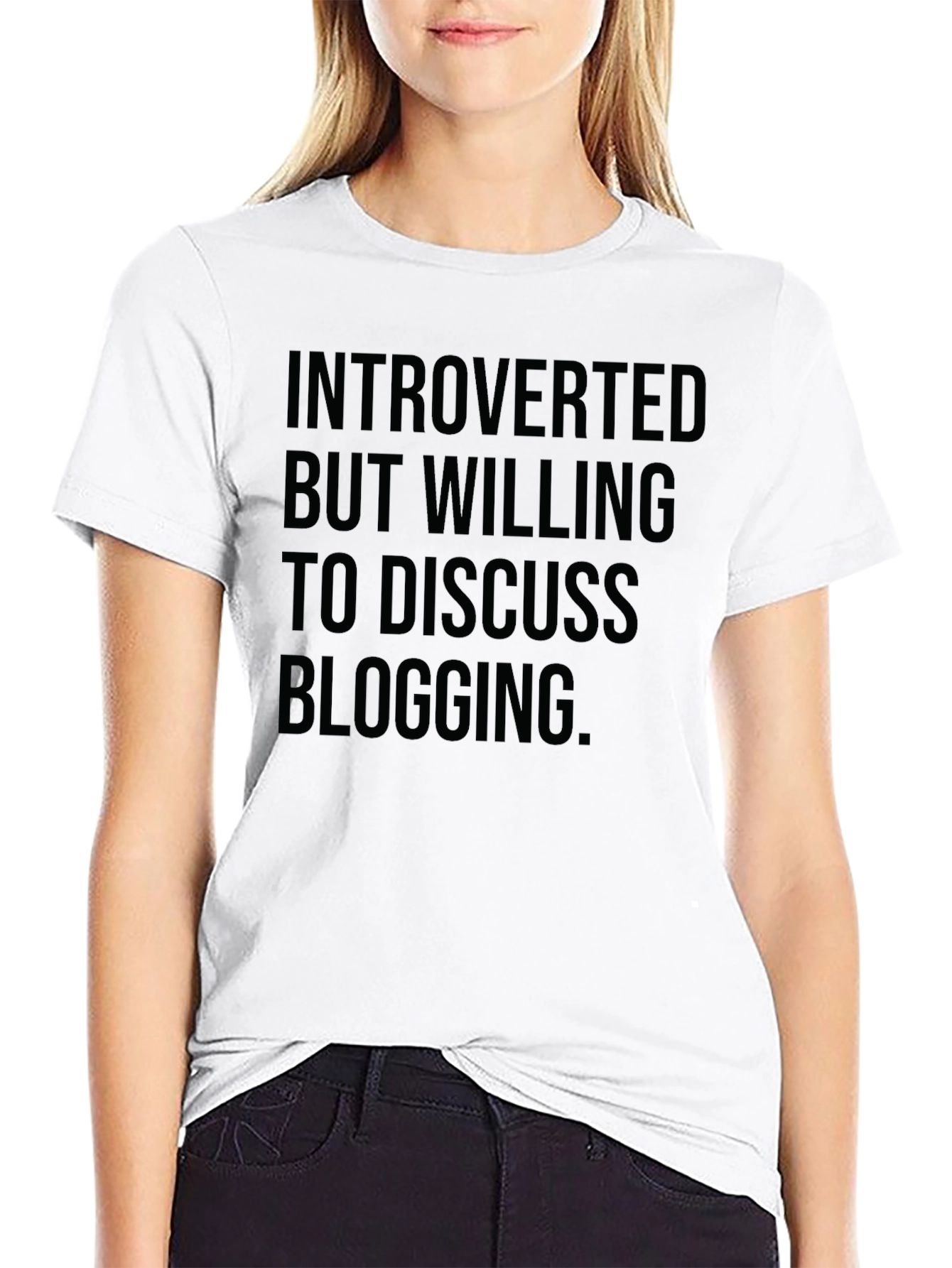 Introverted Blogging T-Shirt - Soft Cotton Tee