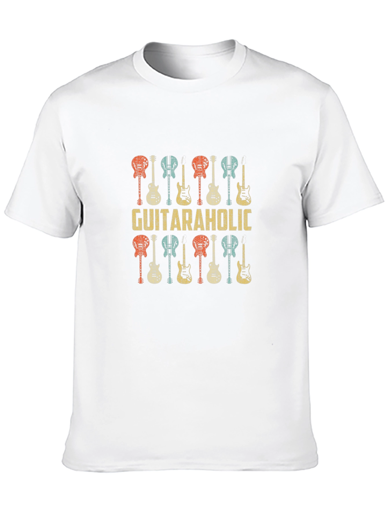 Guitaraholic T-Shirt - Retro Guitar Design