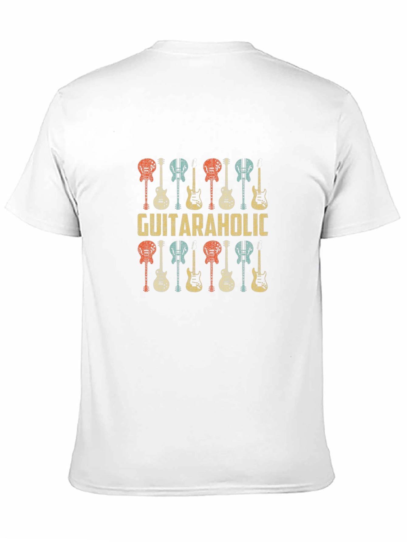 Guitaraholic T-Shirt - Retro Guitar Design