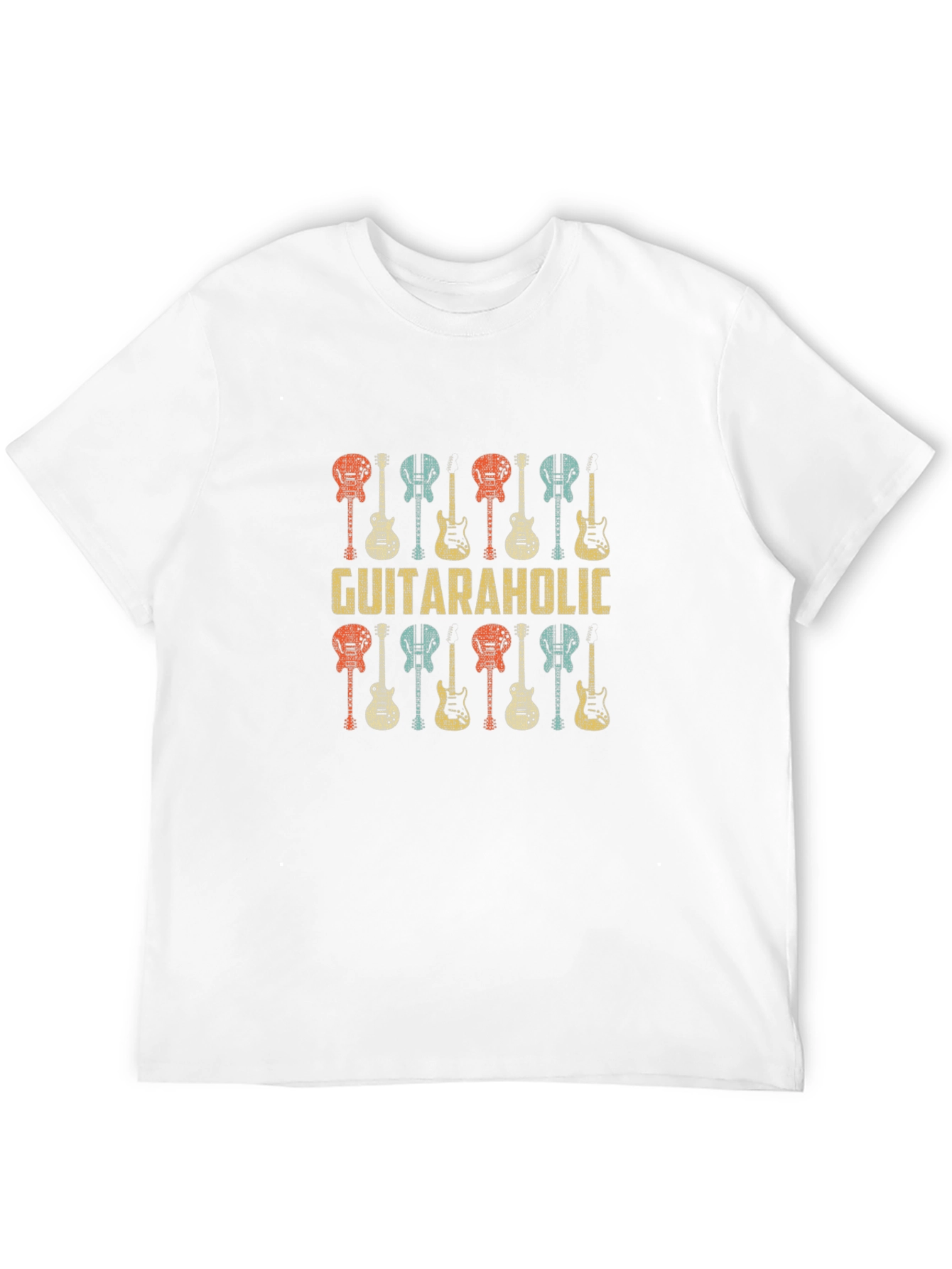 Guitaraholic T-Shirt - Retro Guitar Design
