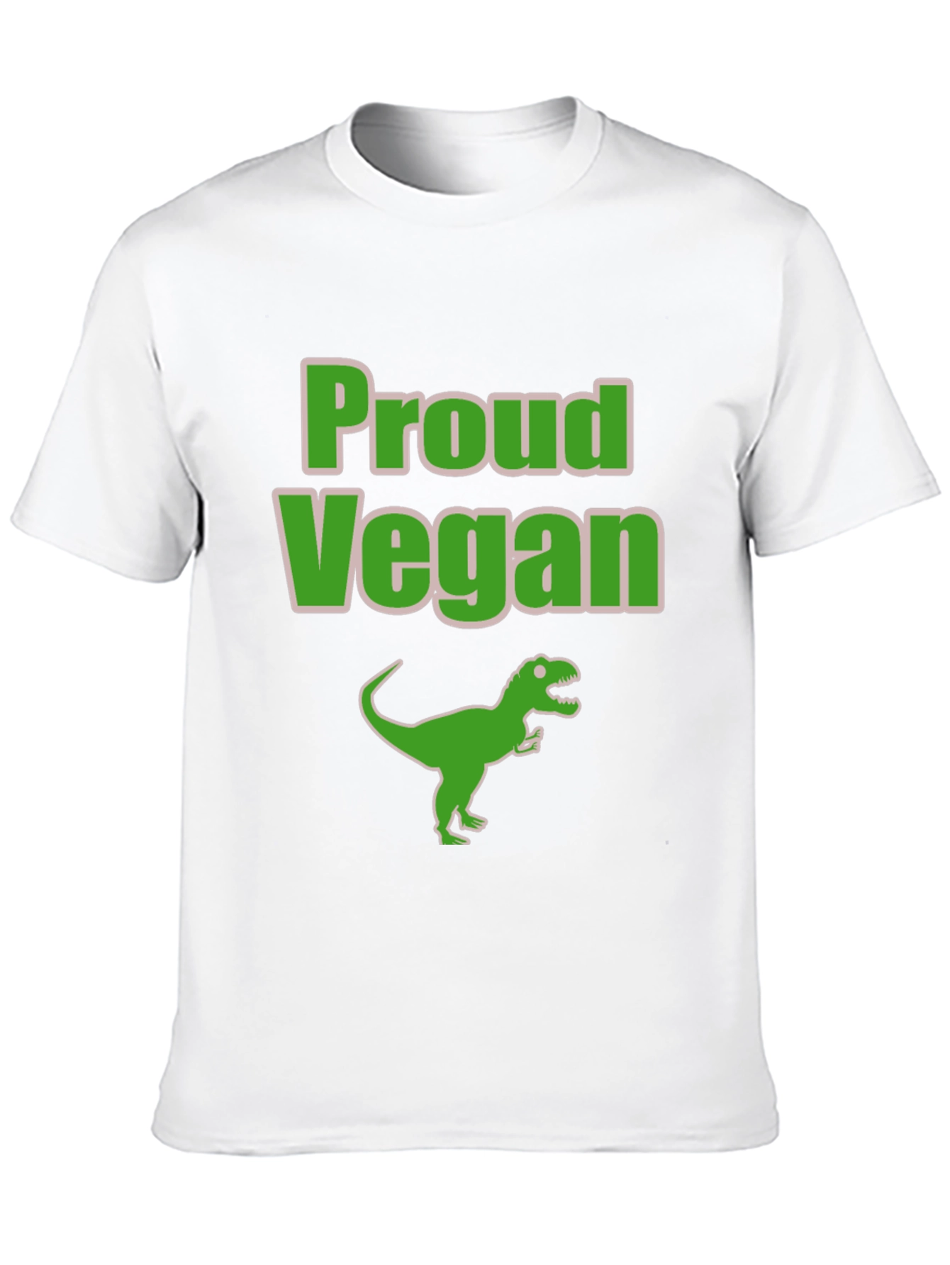 Proud Vegan Dinosaur T-Shirt - Black