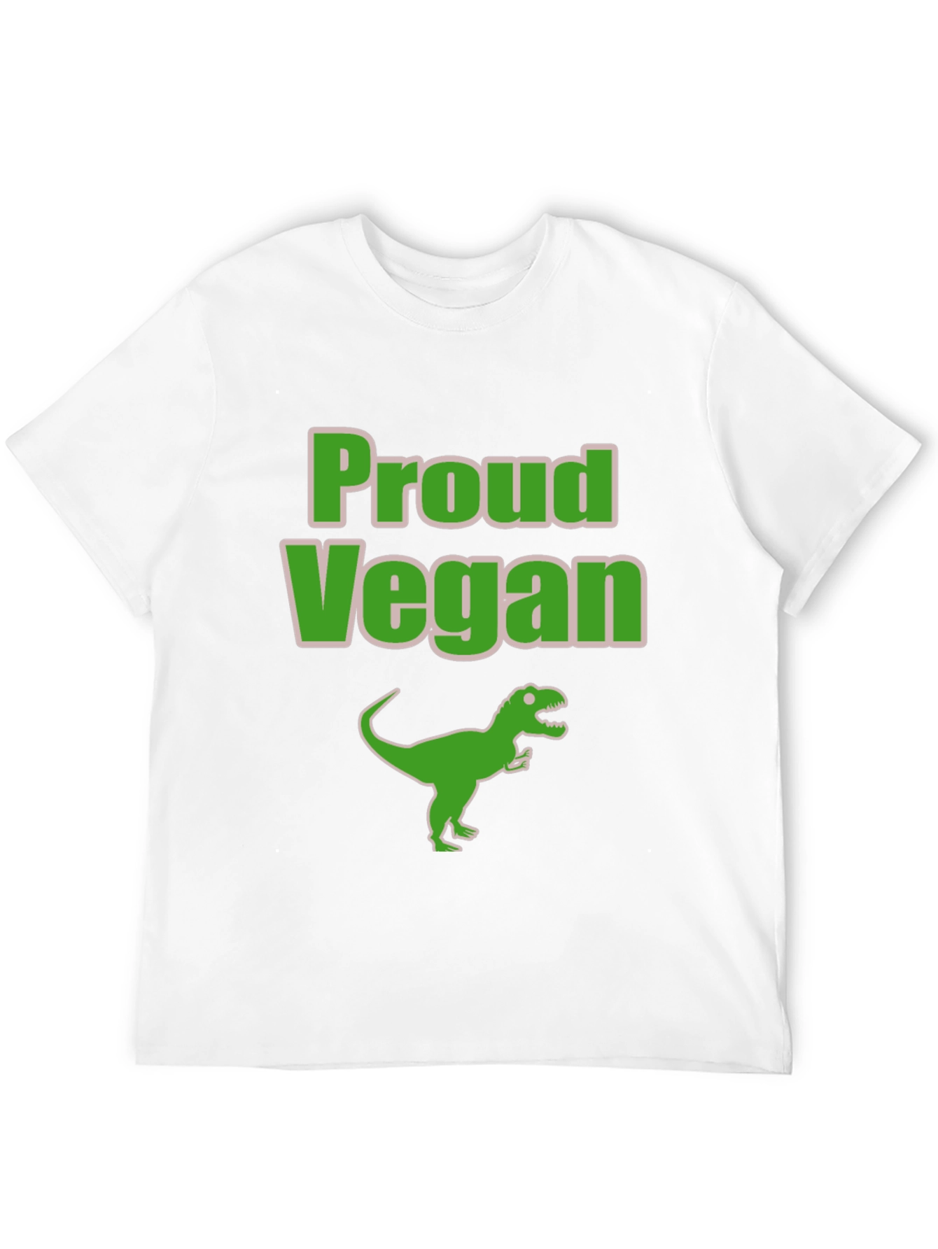 Proud Vegan Dinosaur T-Shirt - Black