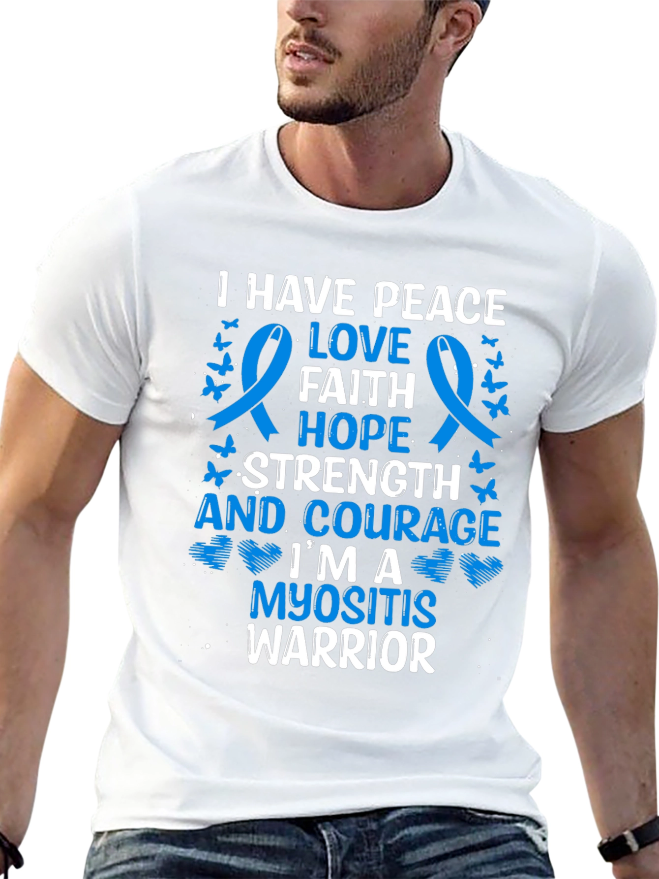 Myositis Warrior T-Shirt - Awareness Ribbon Tee