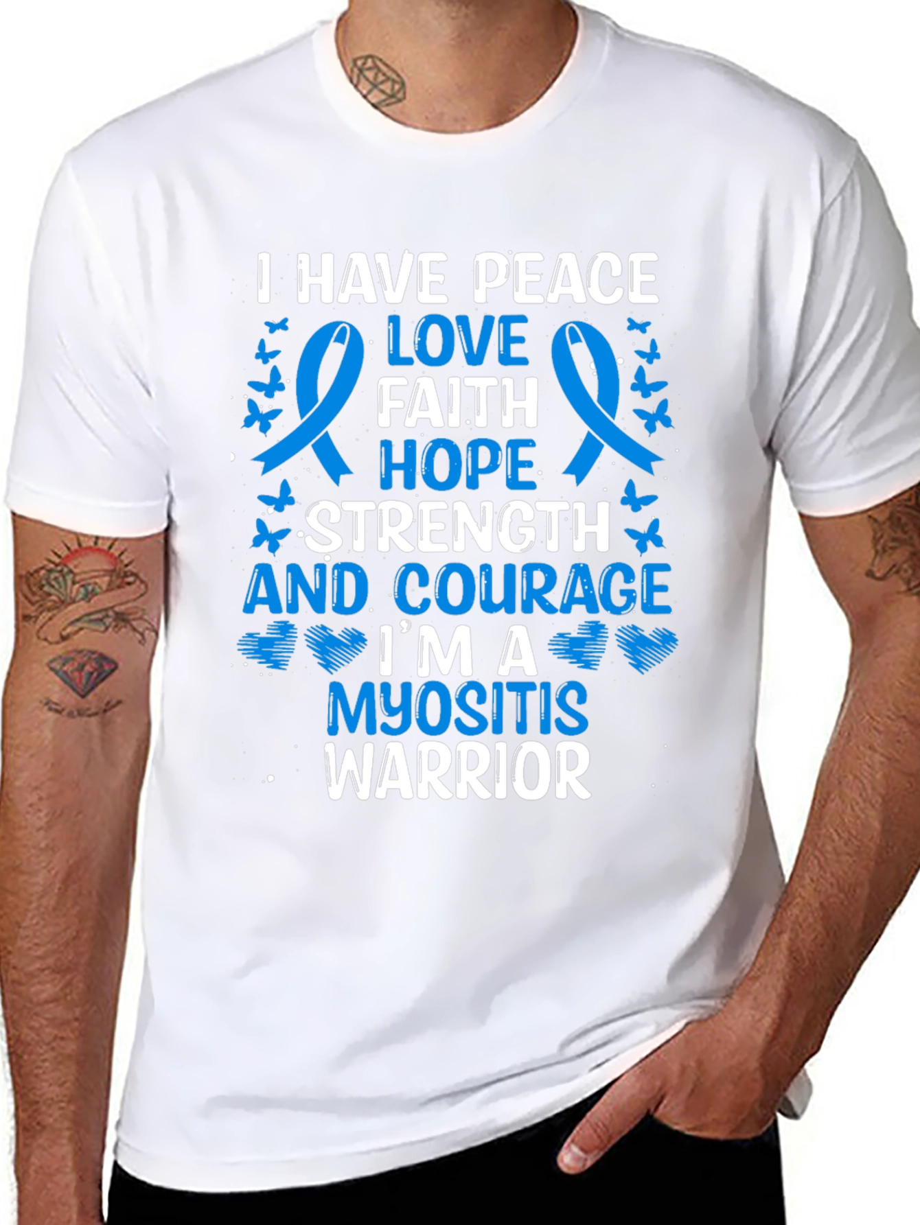 Myositis Warrior T-Shirt - Awareness Ribbon Tee