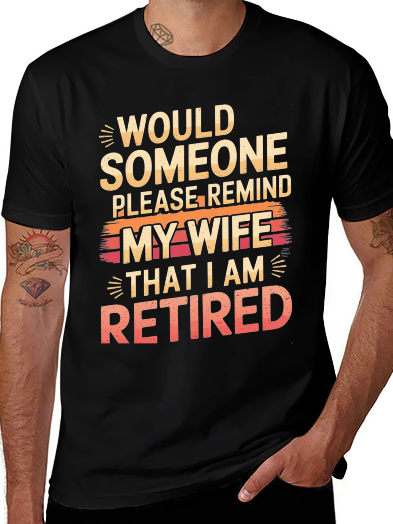 Retired Husband T-Shirt - Humorous Graphic Tee