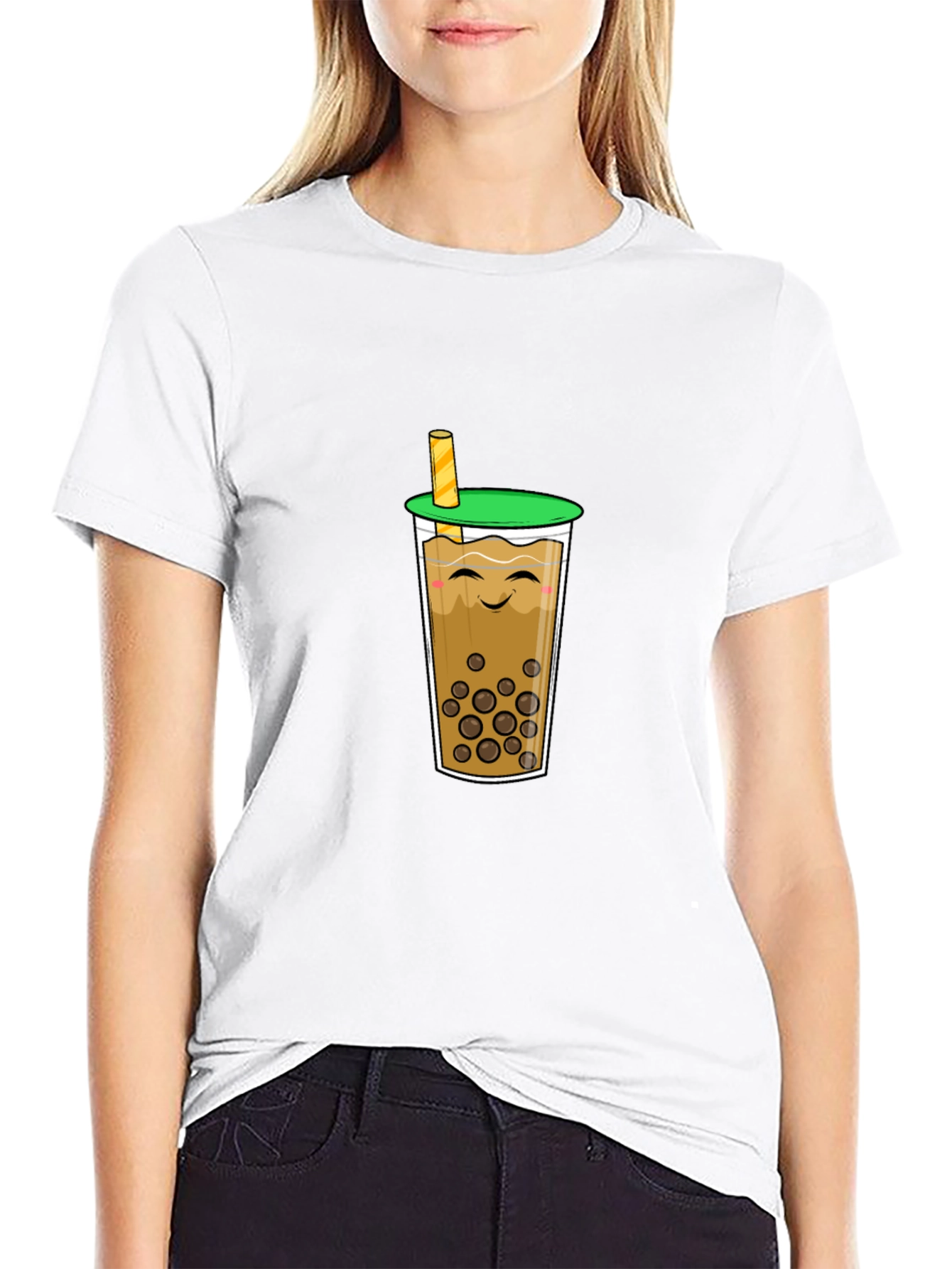 Kawaii Boba Tea T-Shirt - Cute Bubble Tea Design