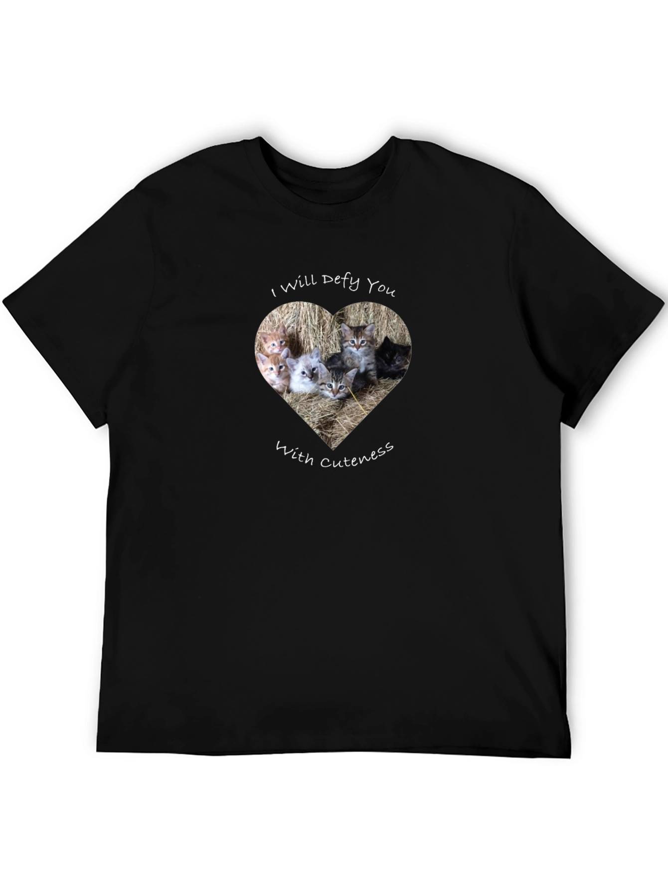 Cute Kitten Heart T-Shirt - Defy With Cuteness