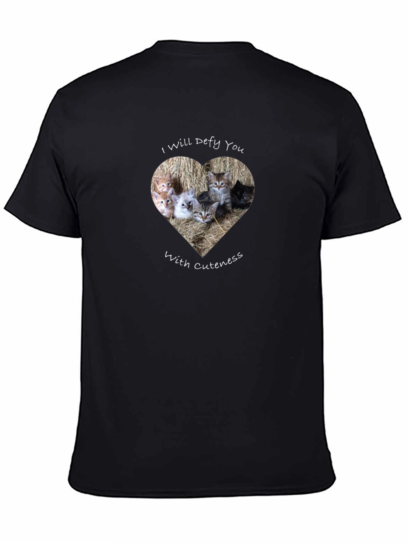 Cute Kitten Heart T-Shirt - Defy With Cuteness