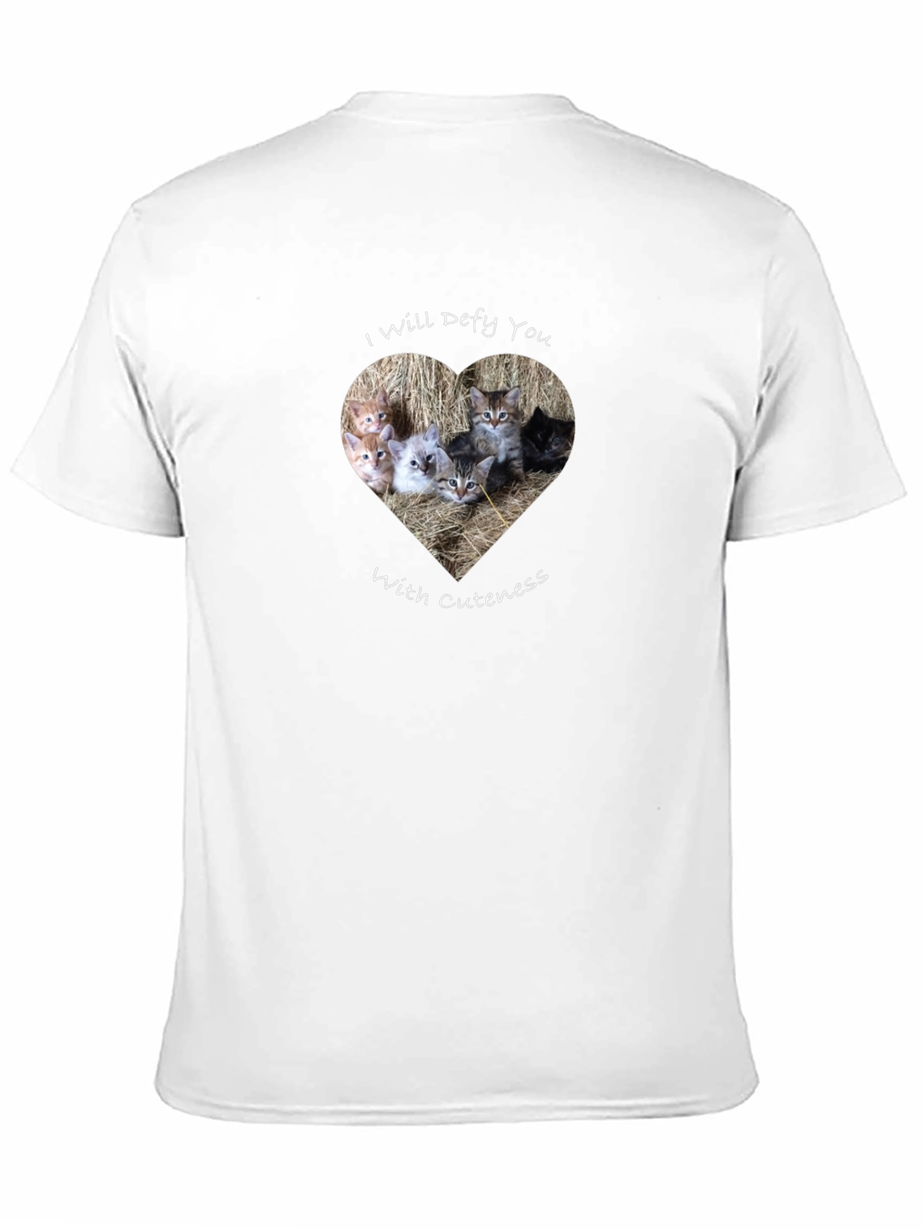 Cute Kitten Heart T-Shirt - Defy With Cuteness