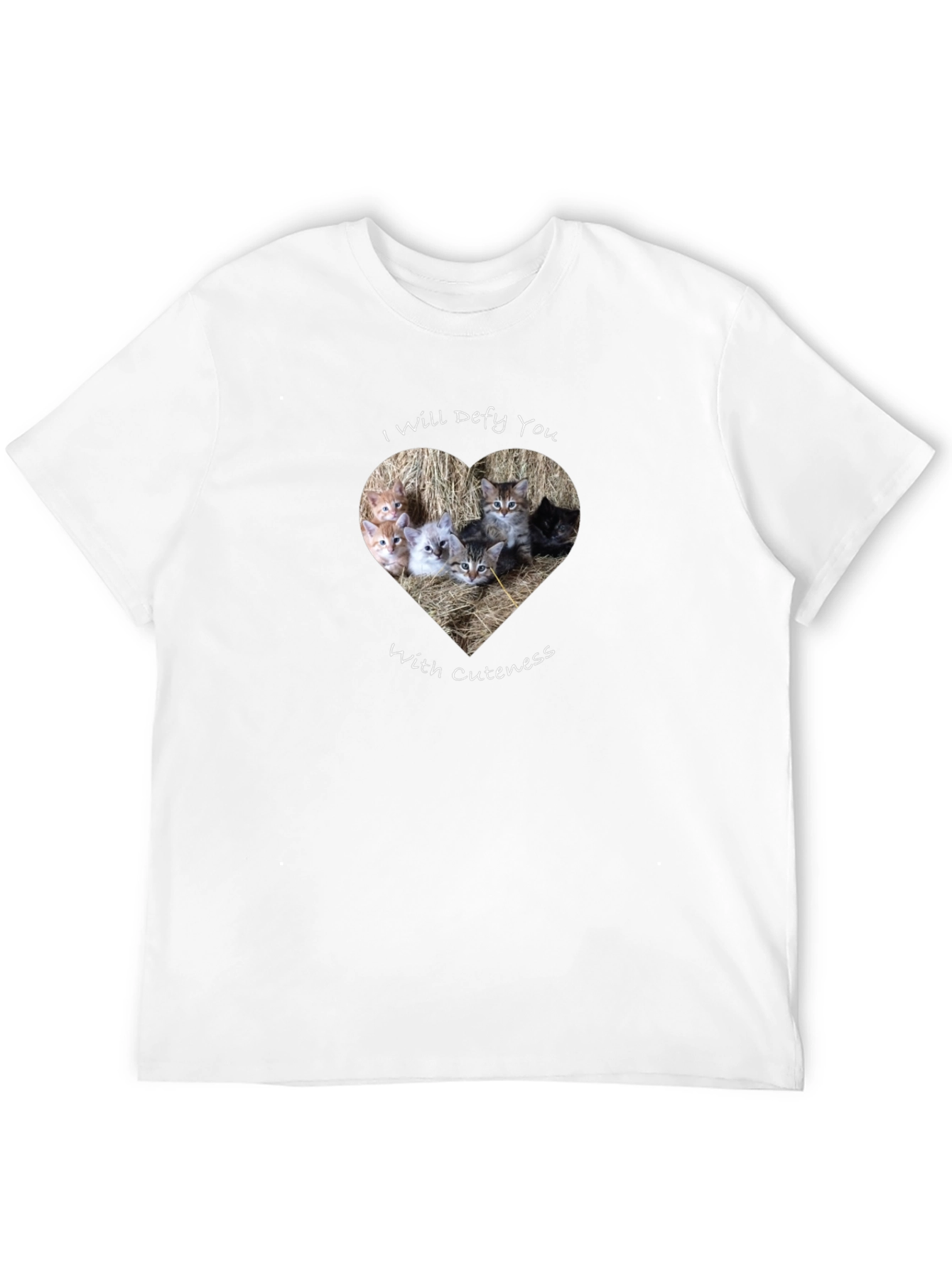 Cute Kitten Heart T-Shirt - Defy With Cuteness