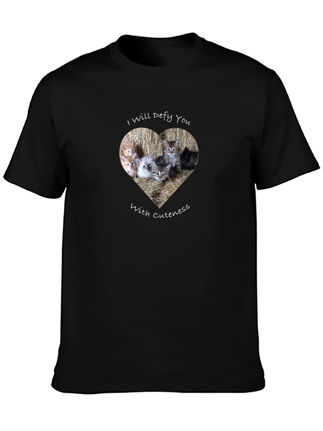 Cute Kitten Heart T-Shirt - Defy With Cuteness