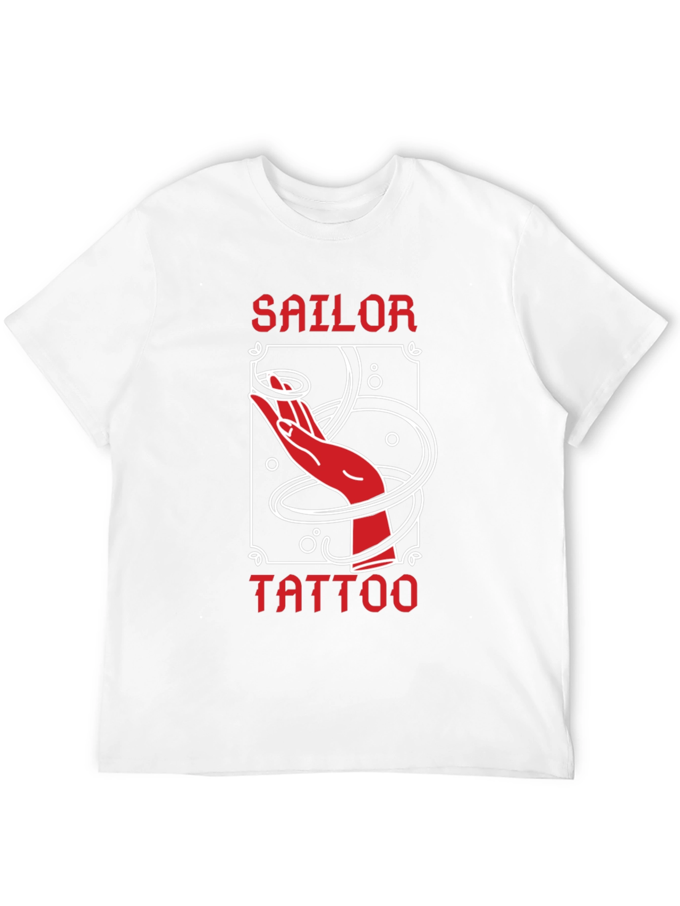 Sailor Tattoo Graphic T-Shirt - Red Hand Design