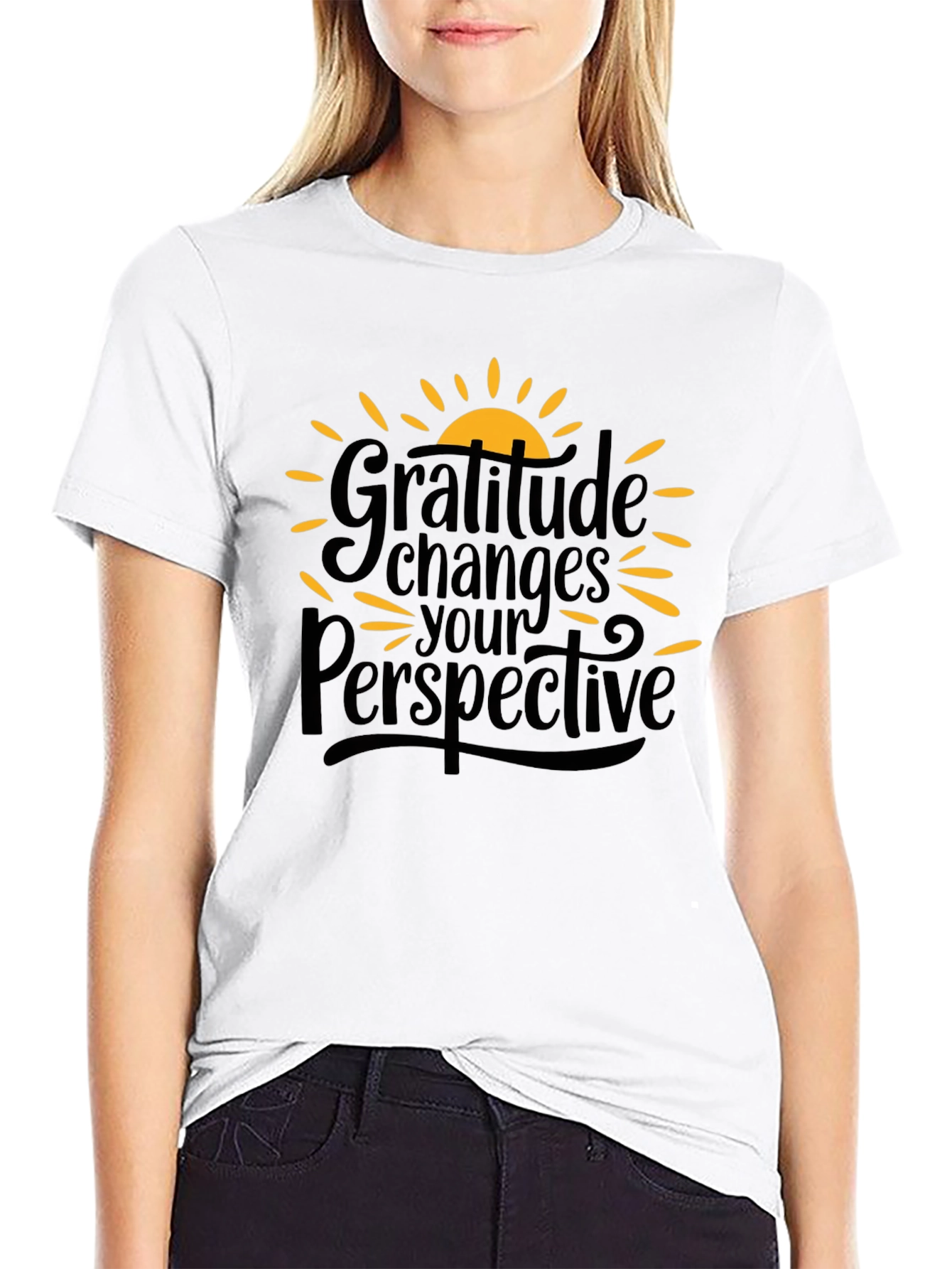 Gratitude Changes Your Perspective Graphic T-Shirt