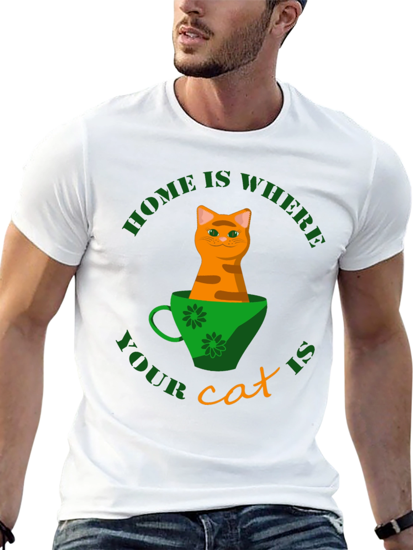 Home Is Where Your Cat Is T-Shirt