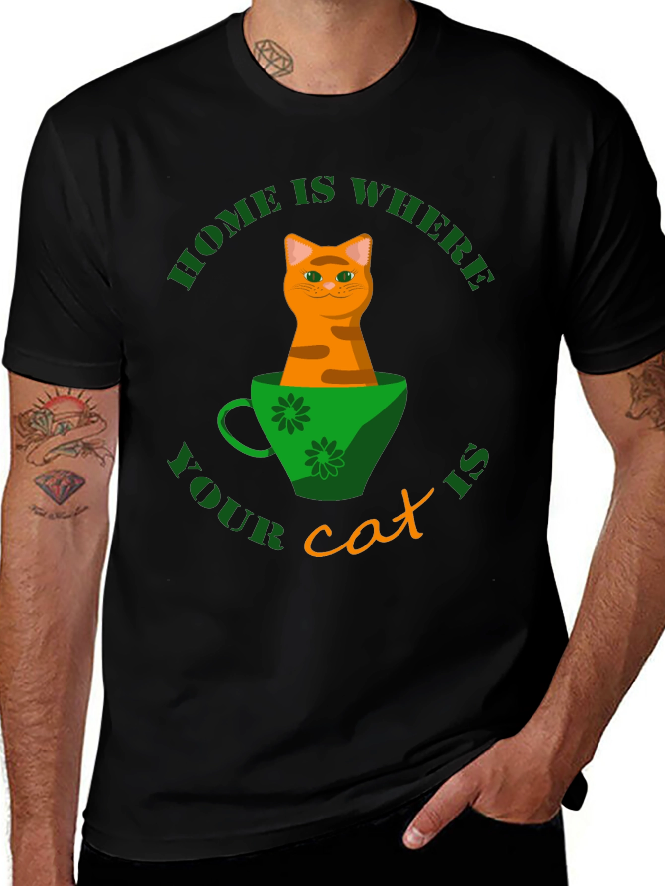 Home Is Where Your Cat Is T-Shirt