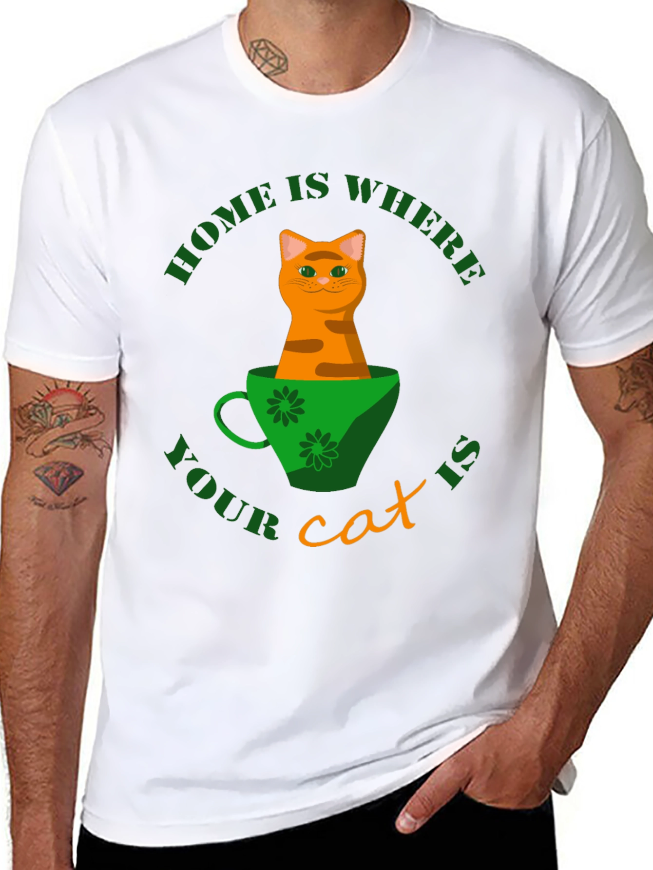 Home Is Where Your Cat Is T-Shirt