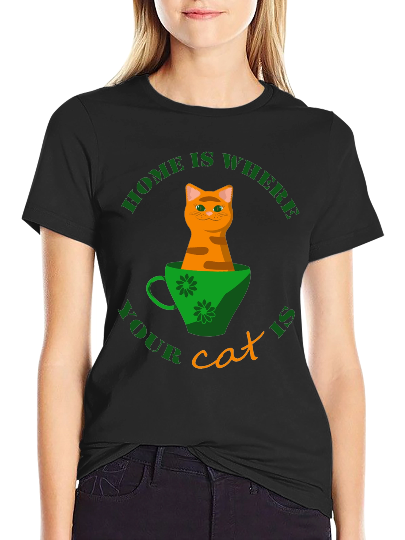 Home Is Where Your Cat Is T-Shirt