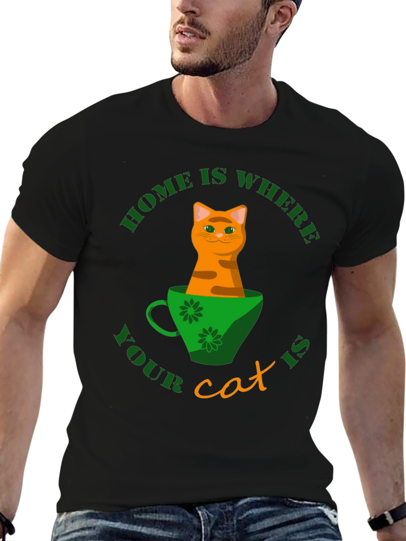 Home Is Where Your Cat Is T-Shirt