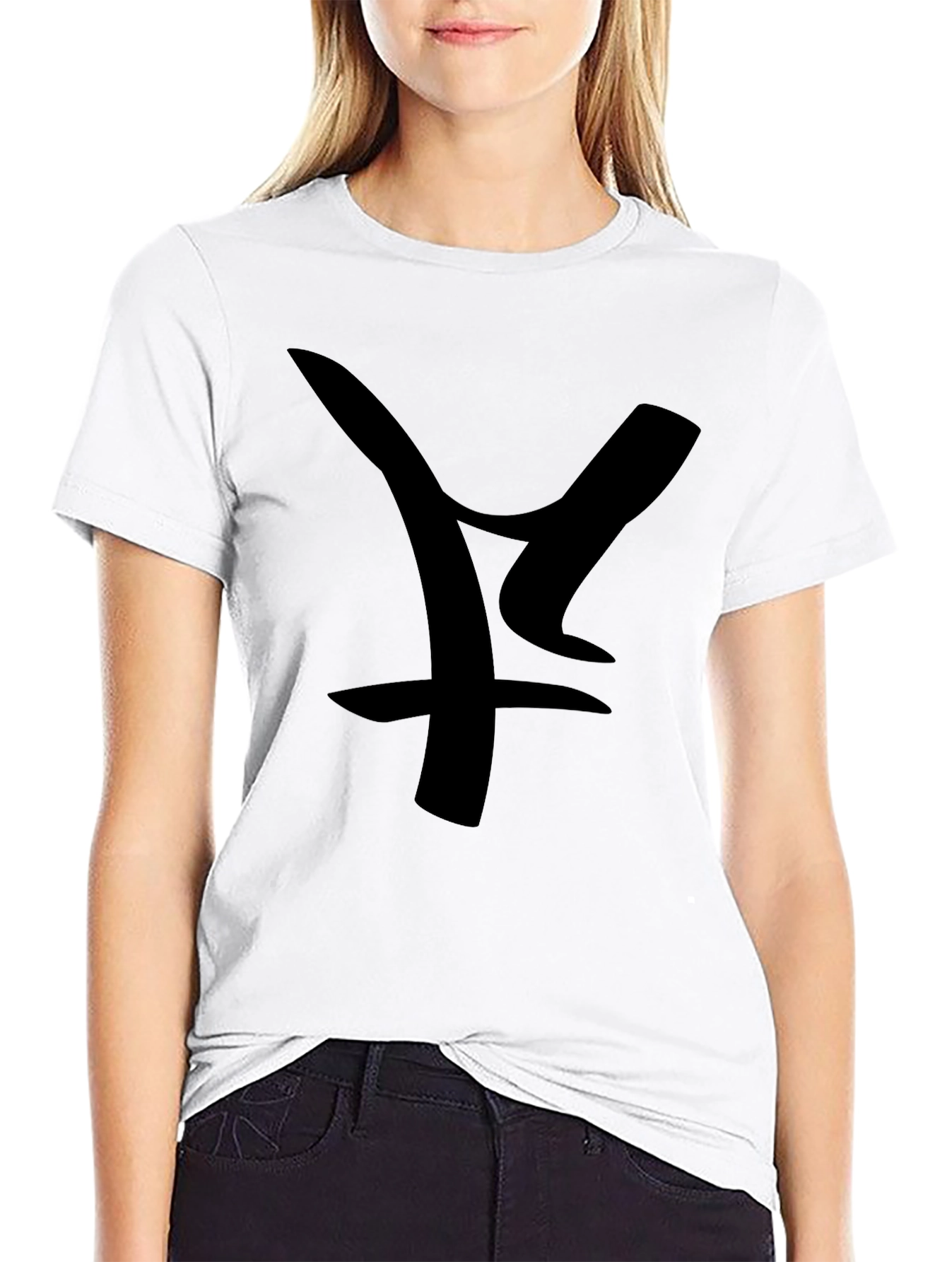 Abstract Graphic Black T-Shirt - Modern Casual Wear