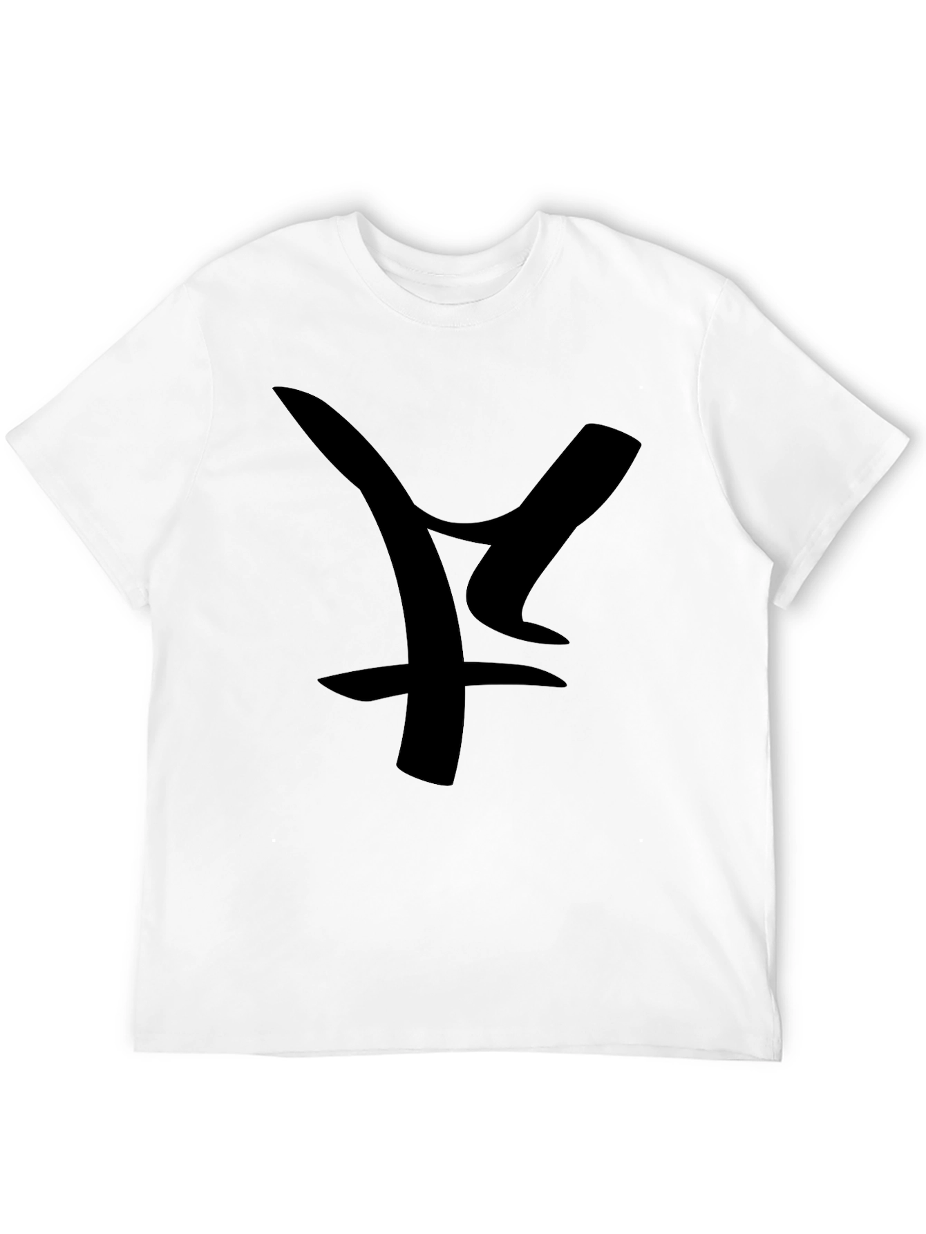 Abstract Graphic Black T-Shirt - Modern Casual Wear