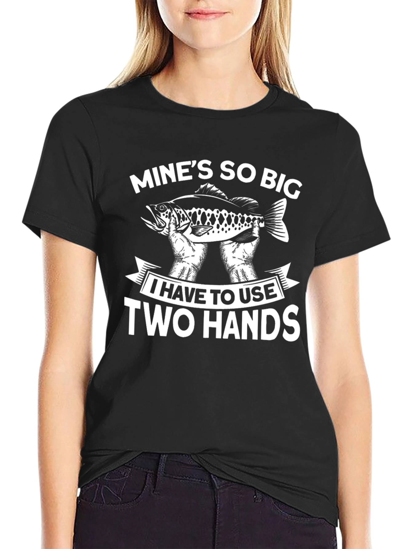Funny Fishing T-Shirt - Mines So Big