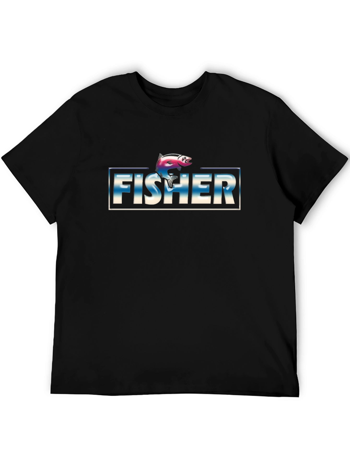 Fisher Graphic T-Shirt - Retro Style