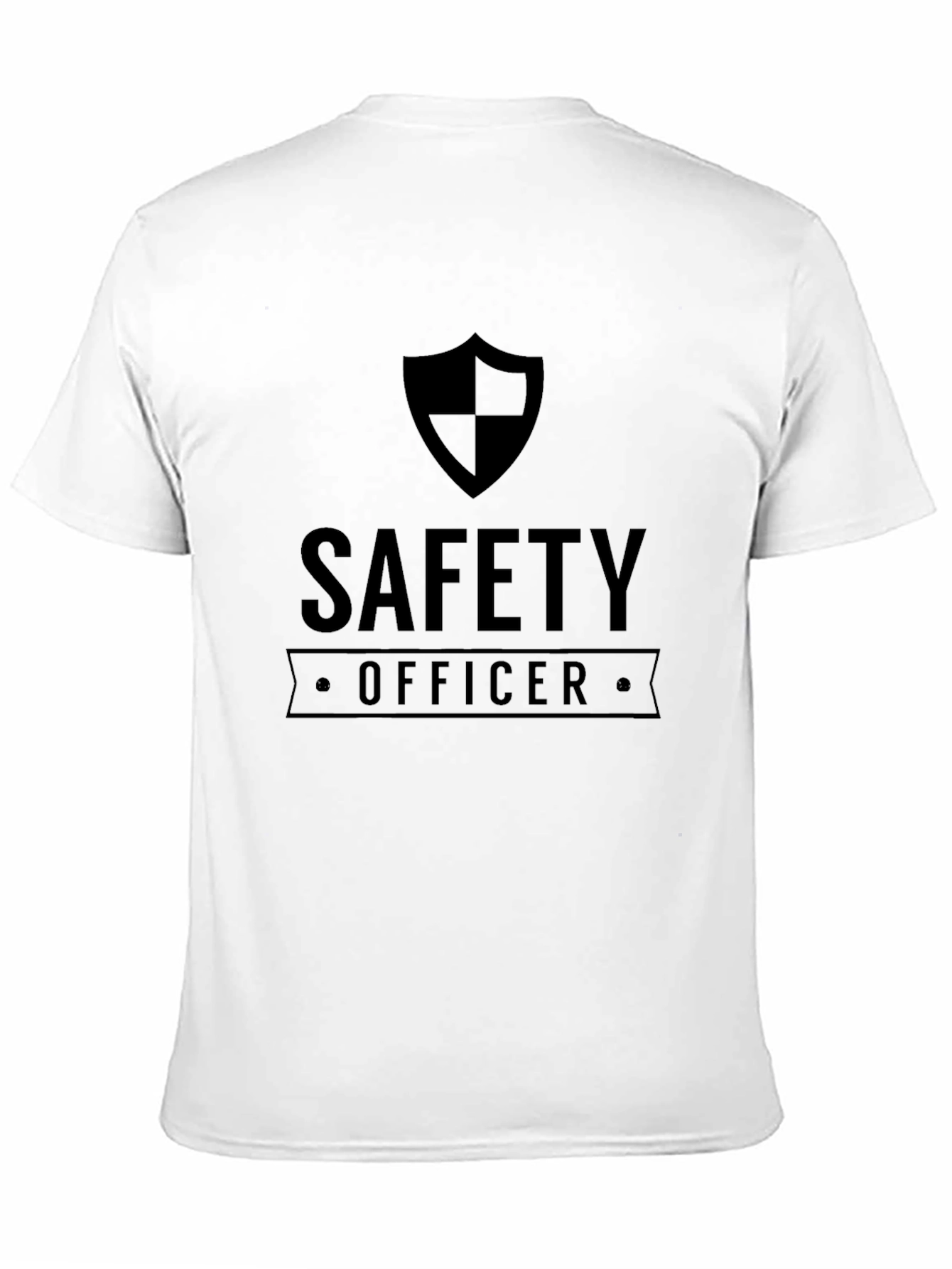 Safety Officer Graphic Tee - Black Crew Neck