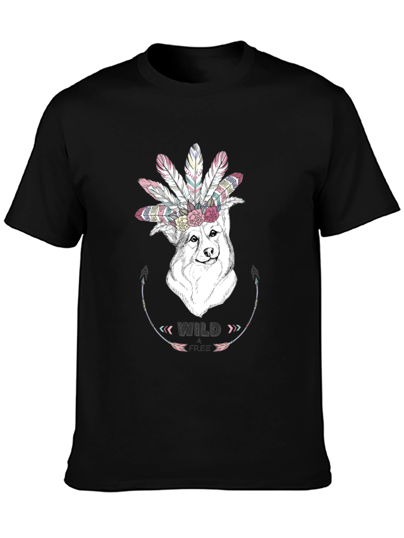 Wild Free Dog Graphic Tee