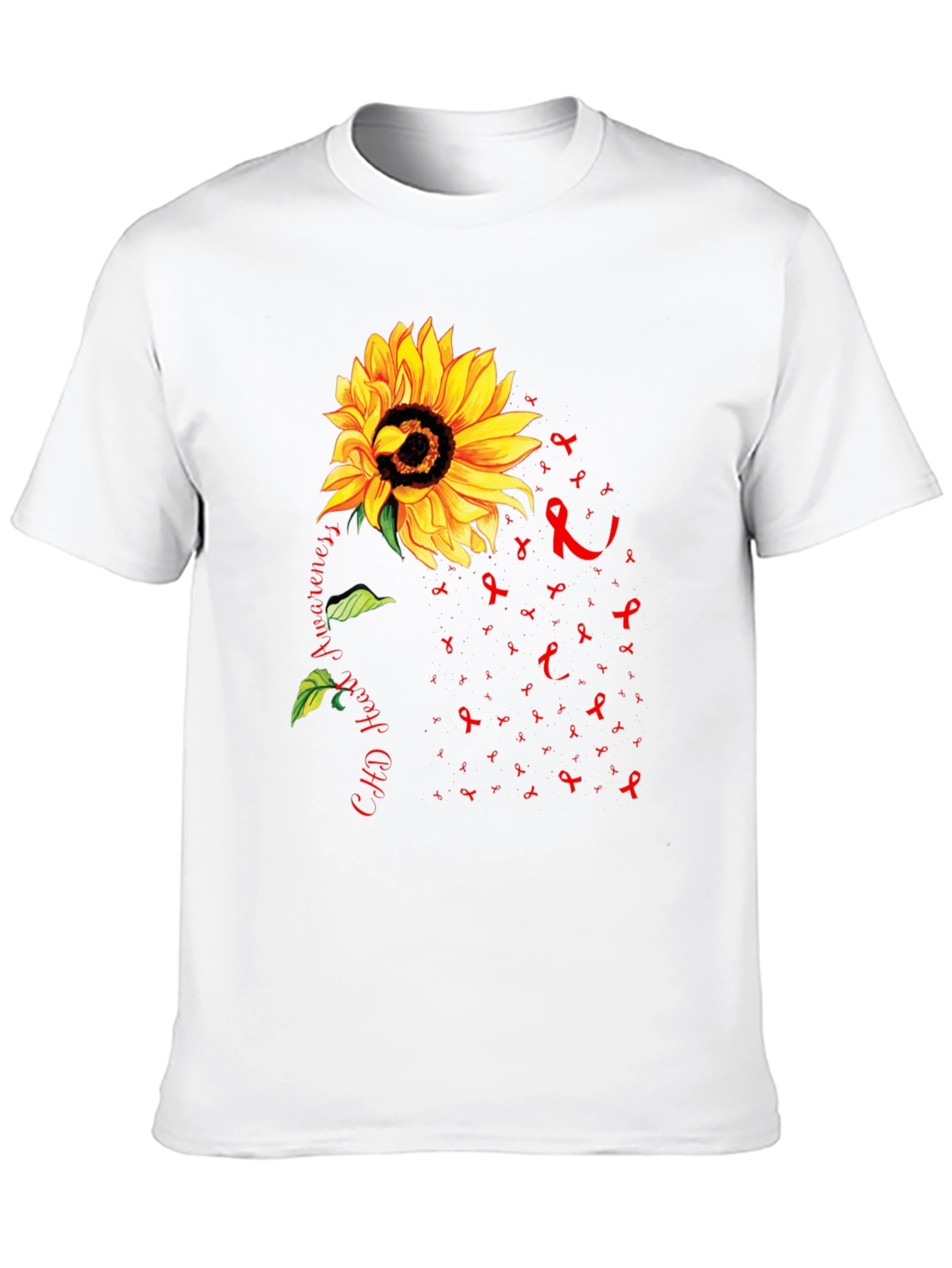 Sunflower CHD Heart Awareness T-Shirt