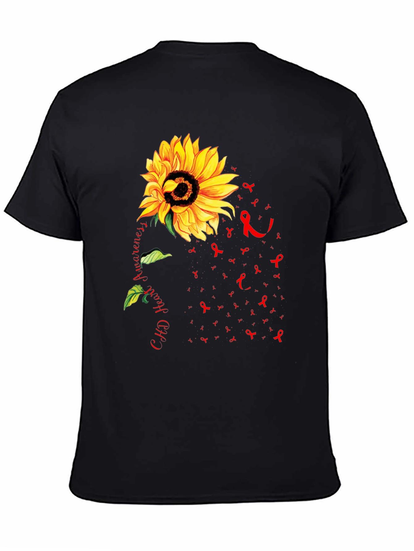 Sunflower CHD Heart Awareness T-Shirt