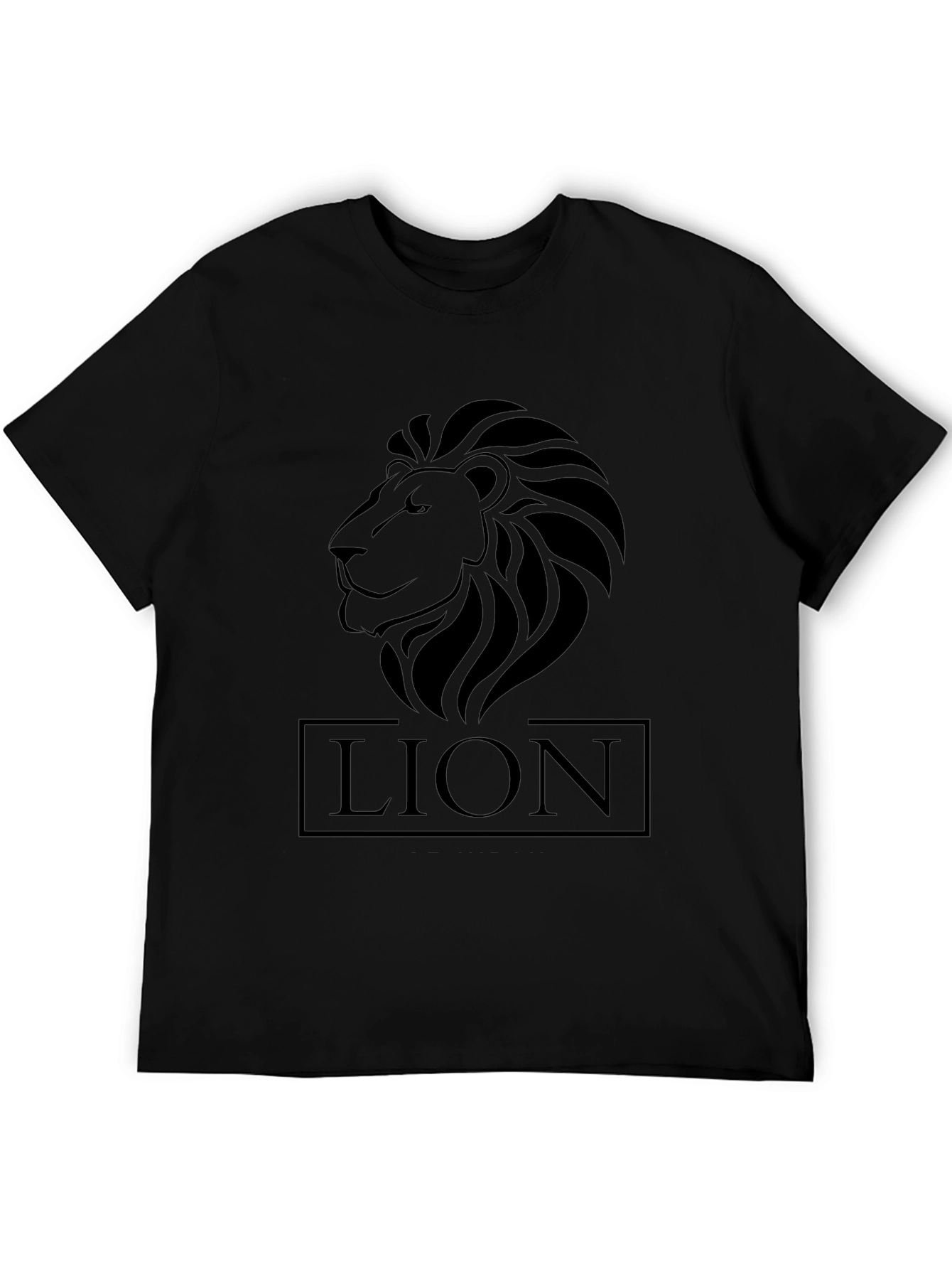Black Lion Graphic Tee - Stylish Mens T-Shirt