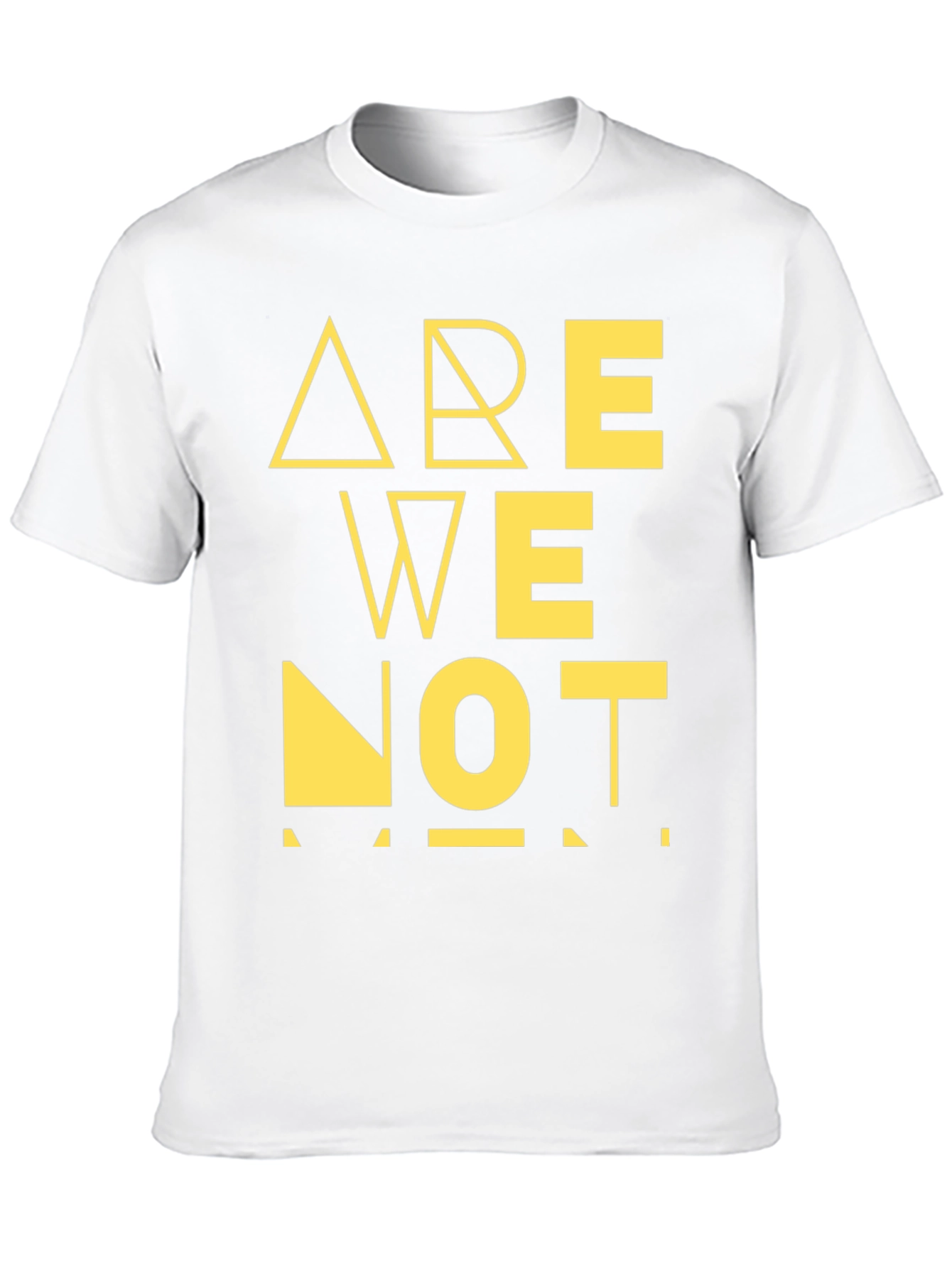 Abstract Geometric Typography T-Shirt