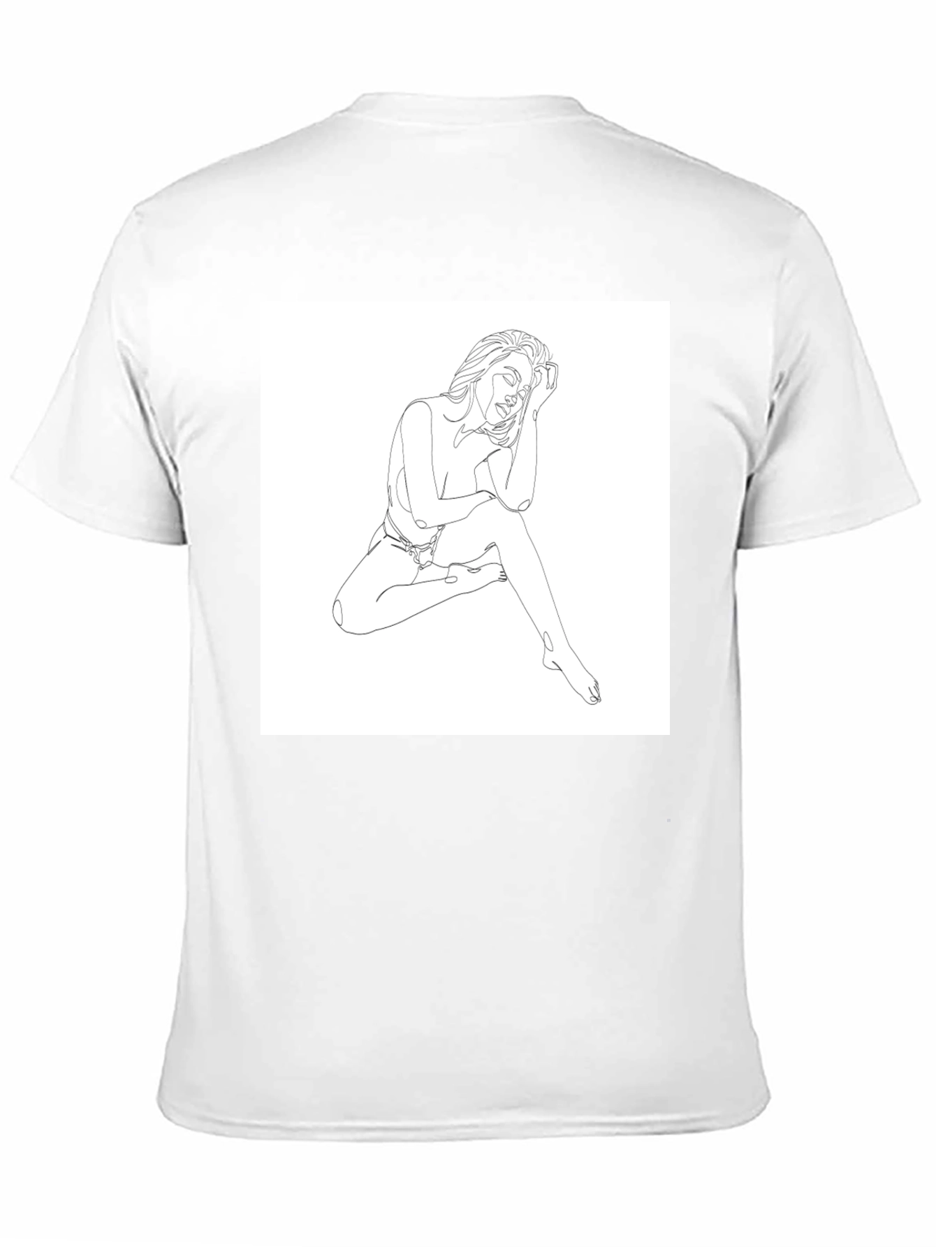 Minimalist Woman Line Art Graphic Tee