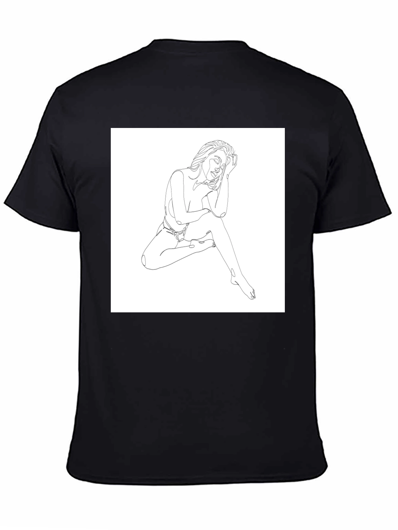 Minimalist Woman Line Art Graphic Tee