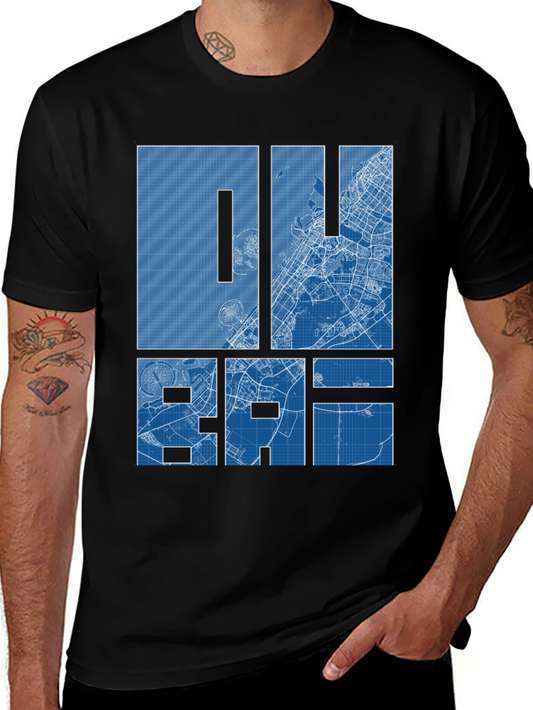 Dubai Blueprint Graphic T-Shirt