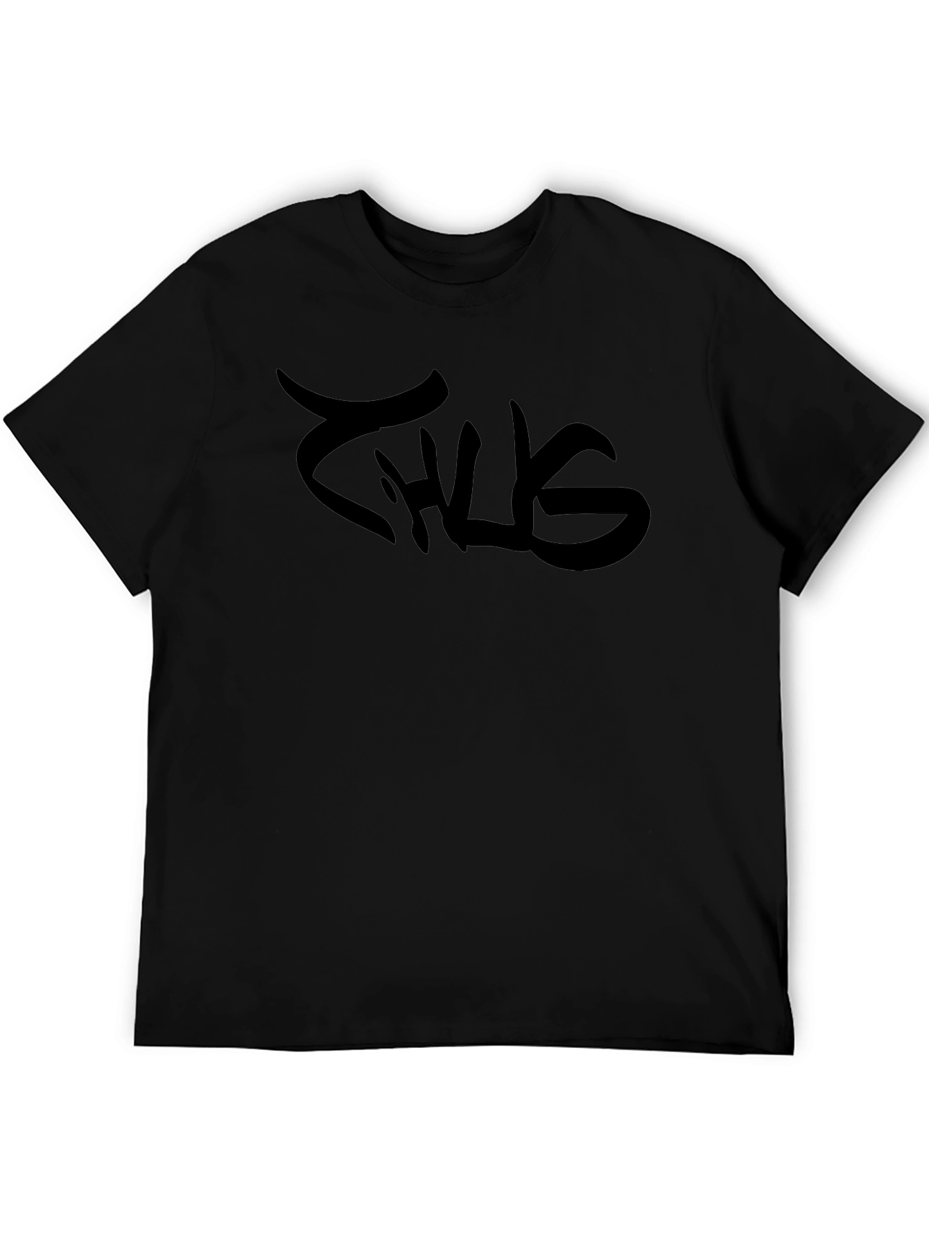 Mens Black Thug Graphic Tee