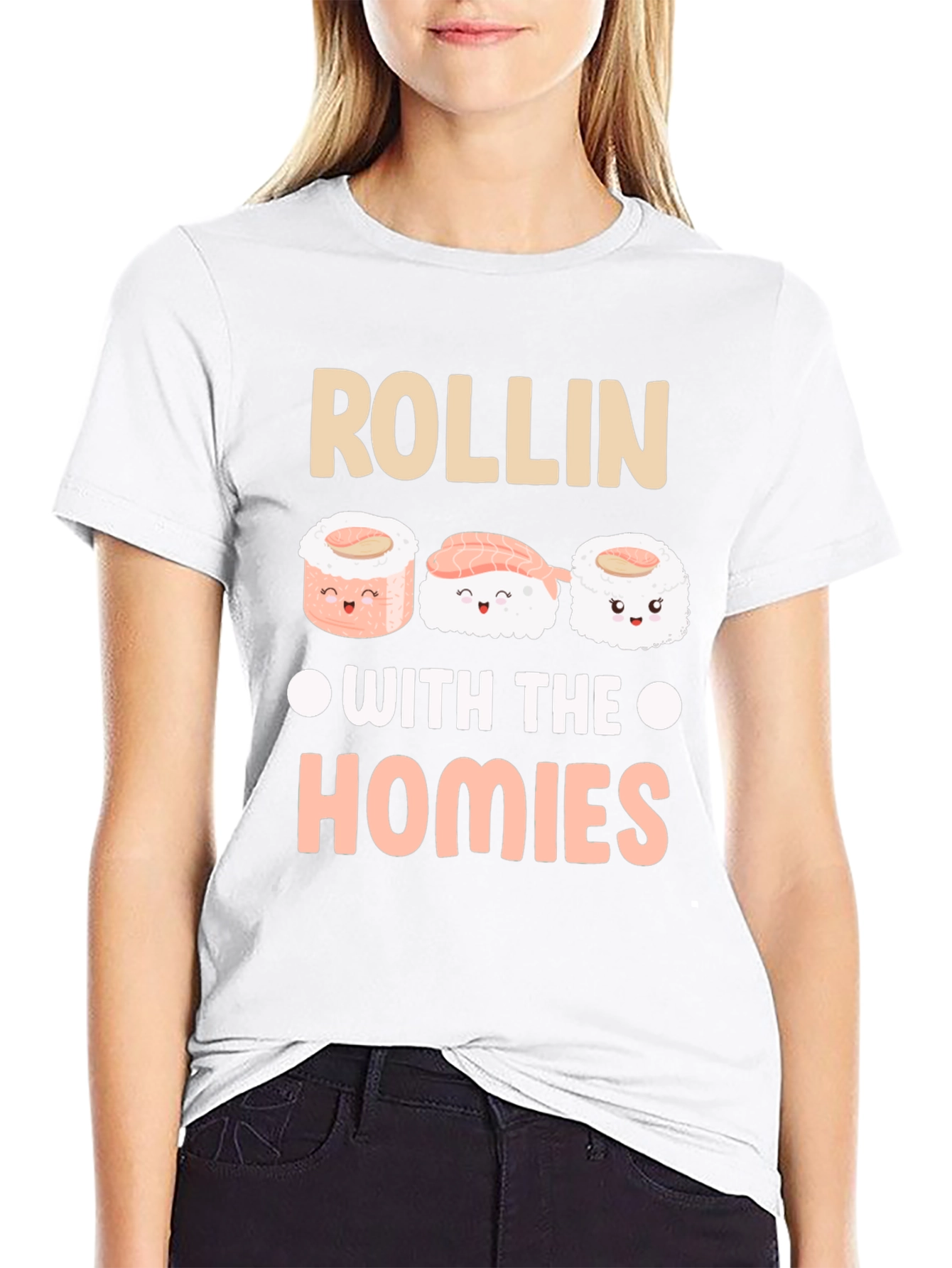 Rollin With The Homies Sushi Graphic Tee