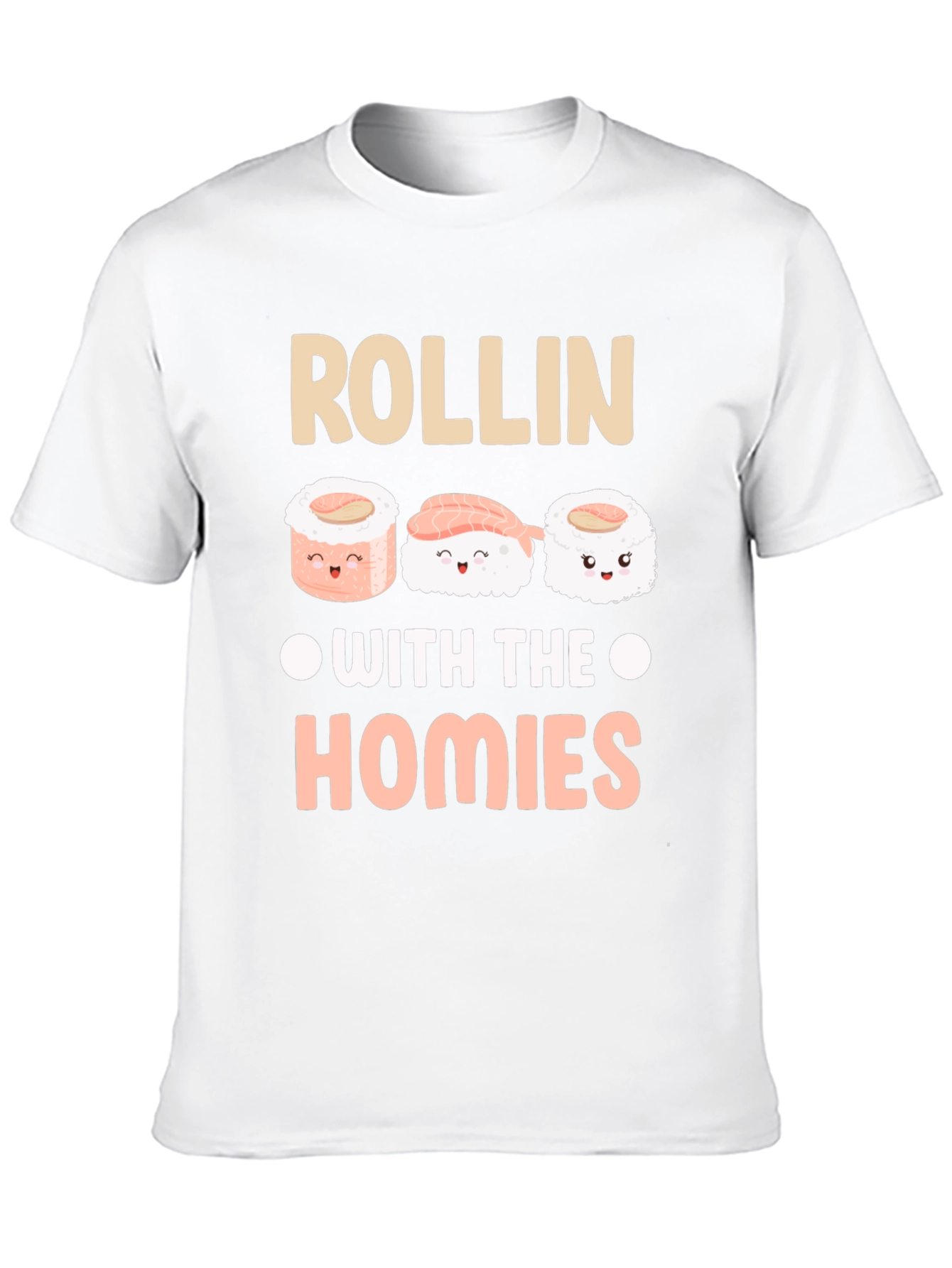 Rollin With The Homies Sushi Graphic Tee
