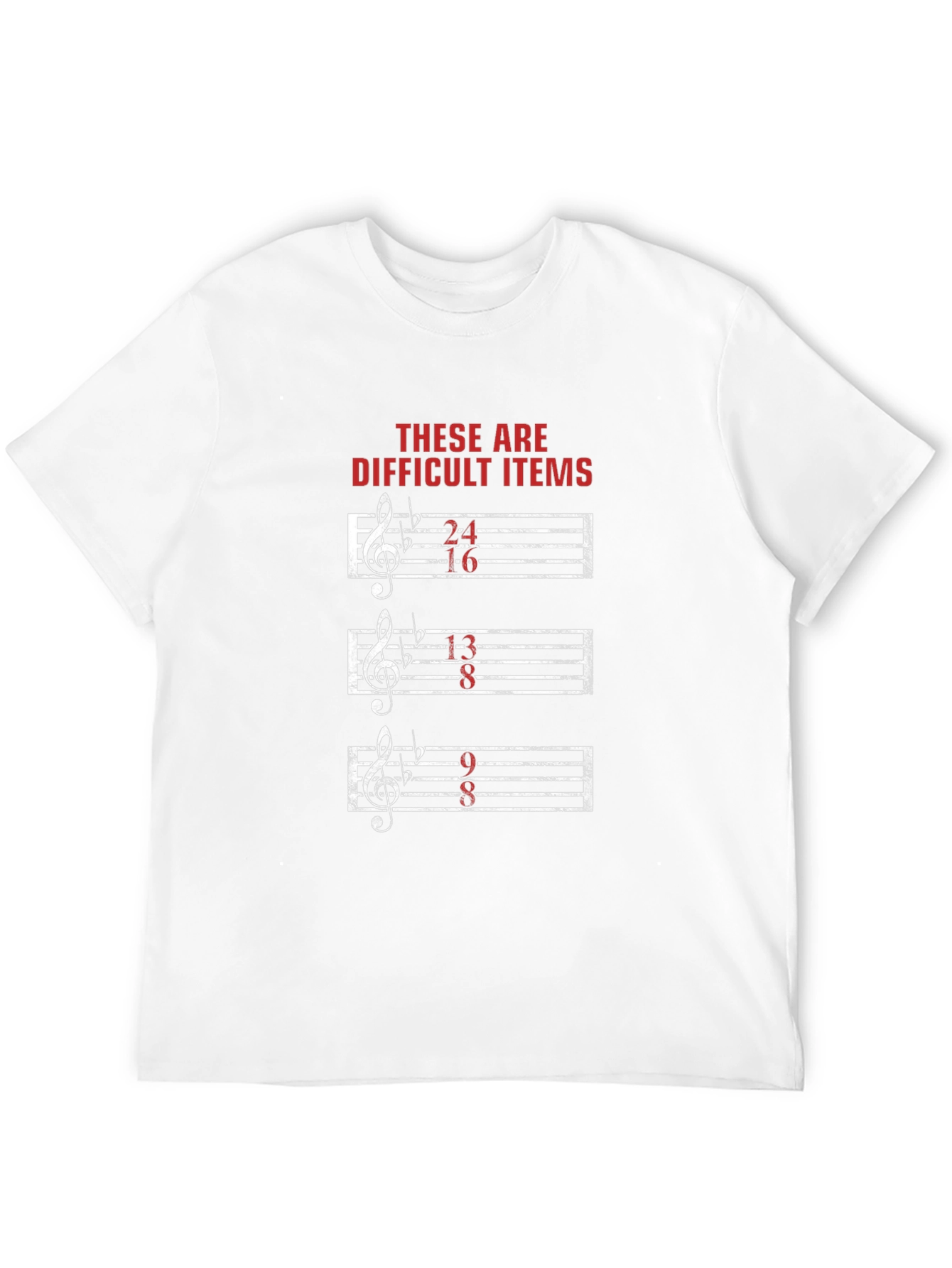 Difficult Items Music Pun T-Shirt