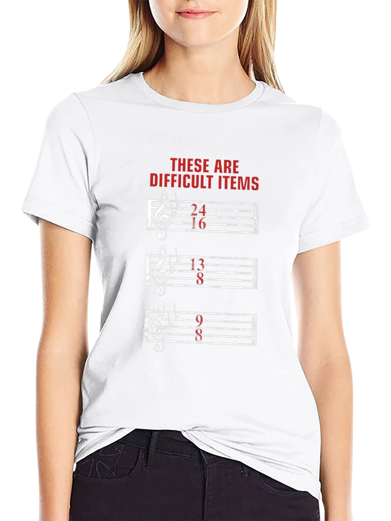 Difficult Items Music Pun T-Shirt